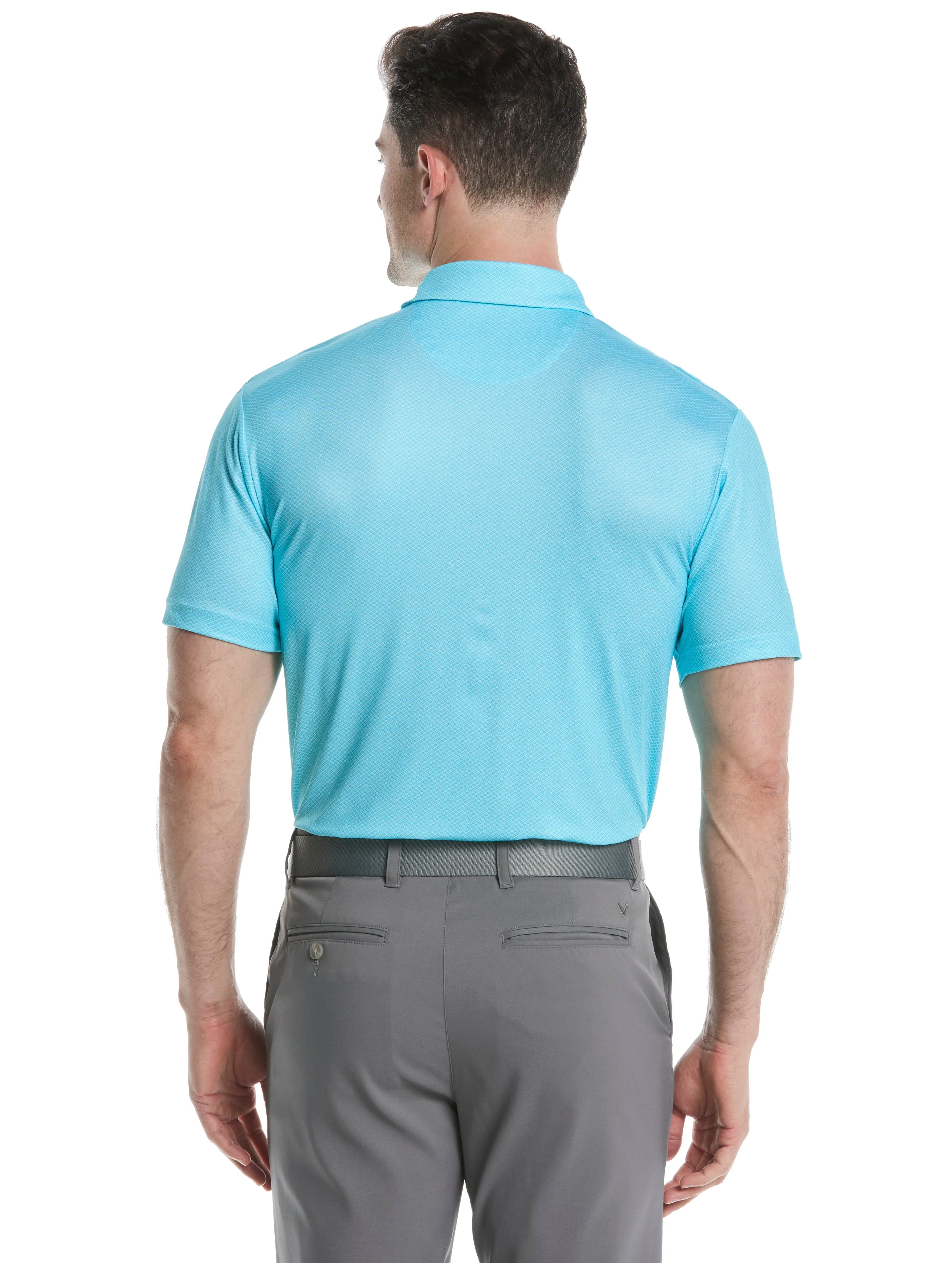 Mens Heather Geo Print Golf Polo Callaway Apparel
