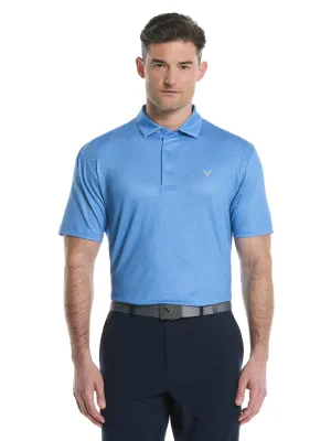 Mens Heather Geo Print Golf Polo Callaway Apparel