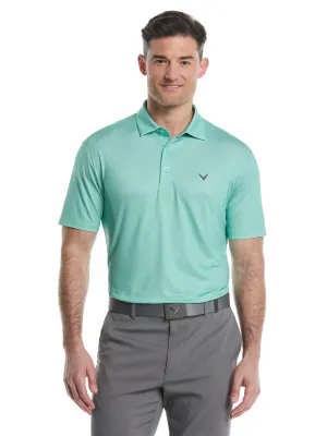 Mens Heather Geo Print Golf Polo Callaway Apparel