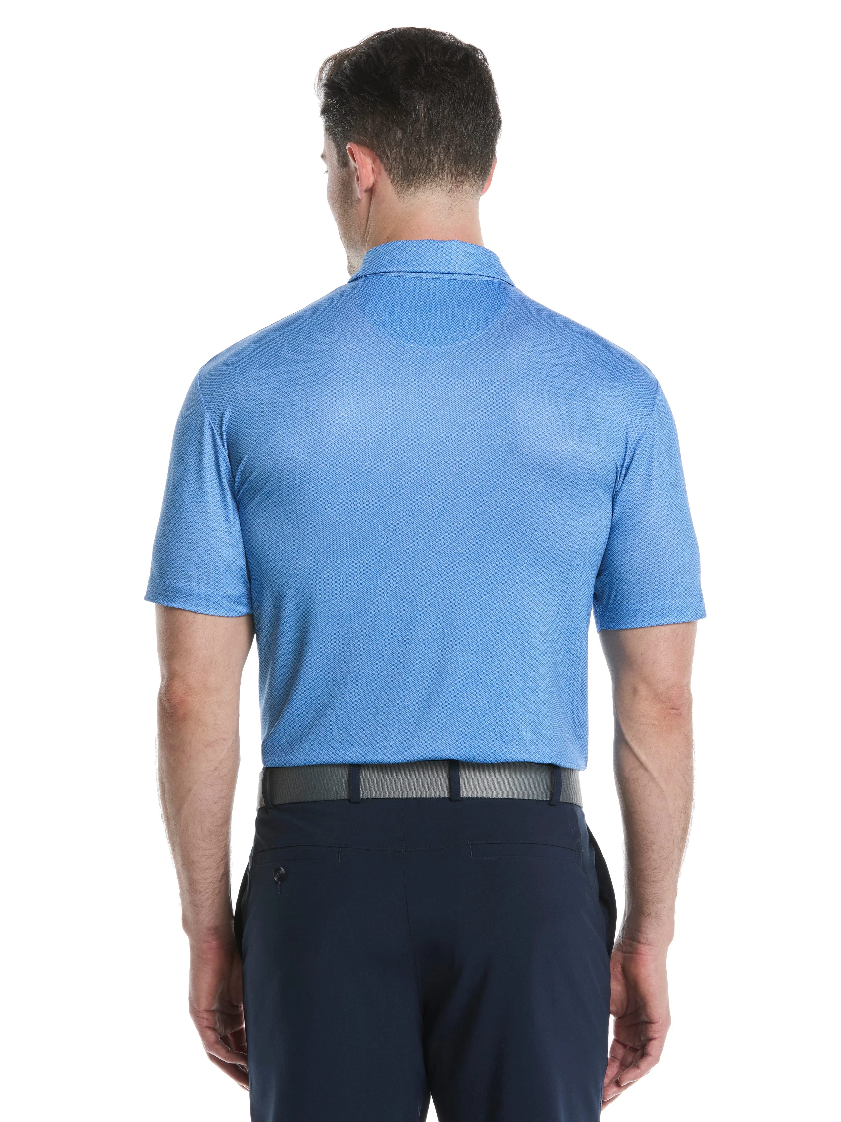 Mens Heather Geo Print Golf Polo Callaway Apparel