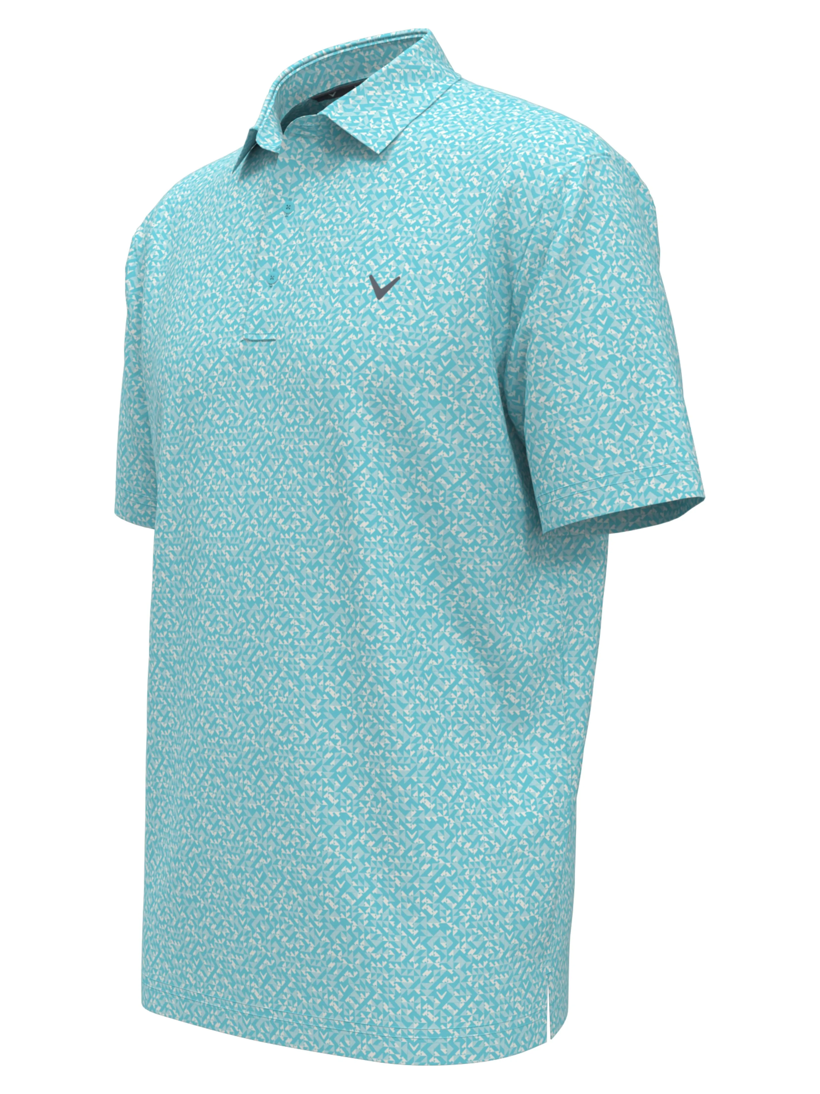 Mens Linear Chevron Print Golf Polo Callaway Apparel