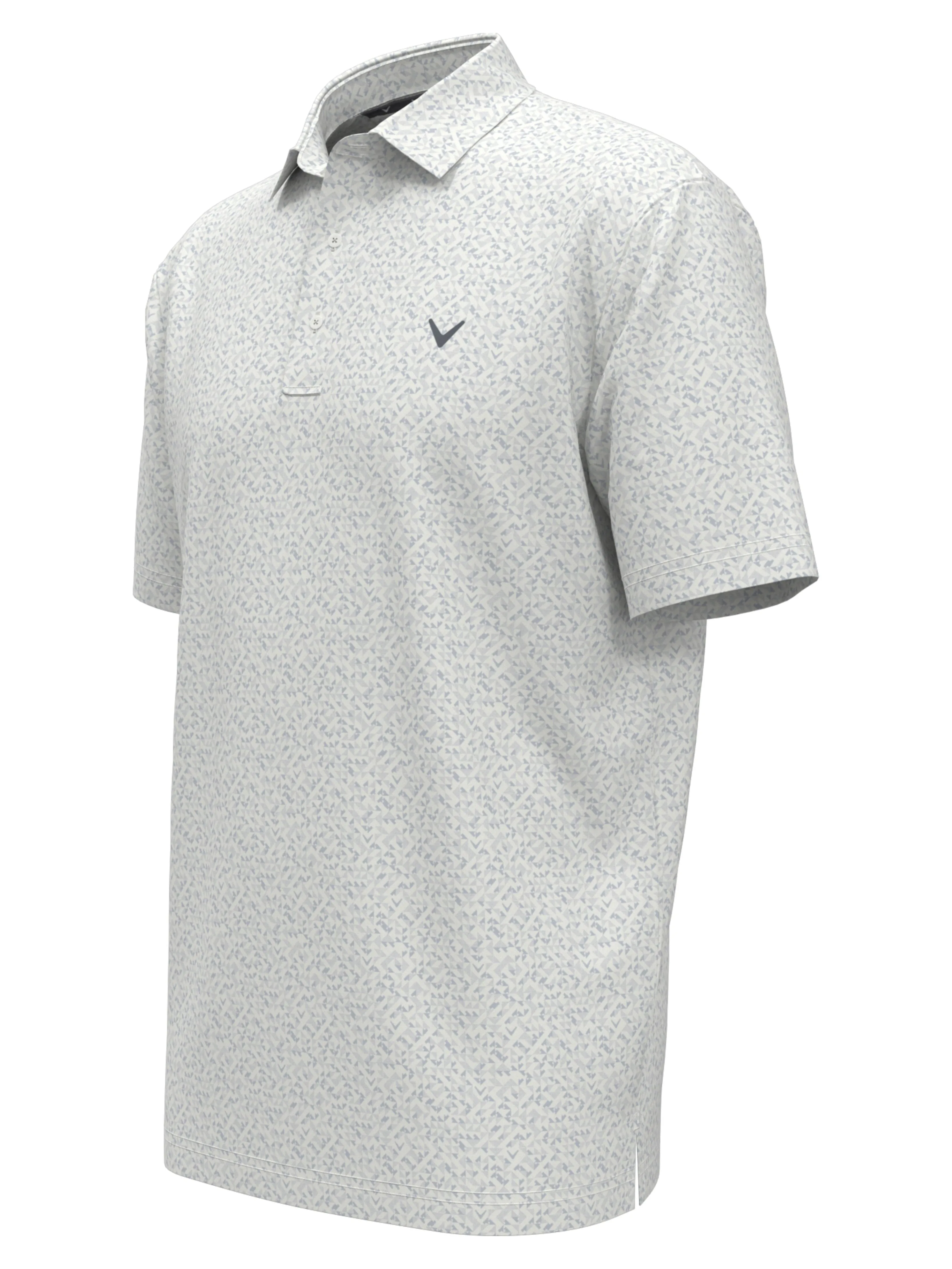 Mens Linear Chevron Print Golf Polo Callaway Apparel