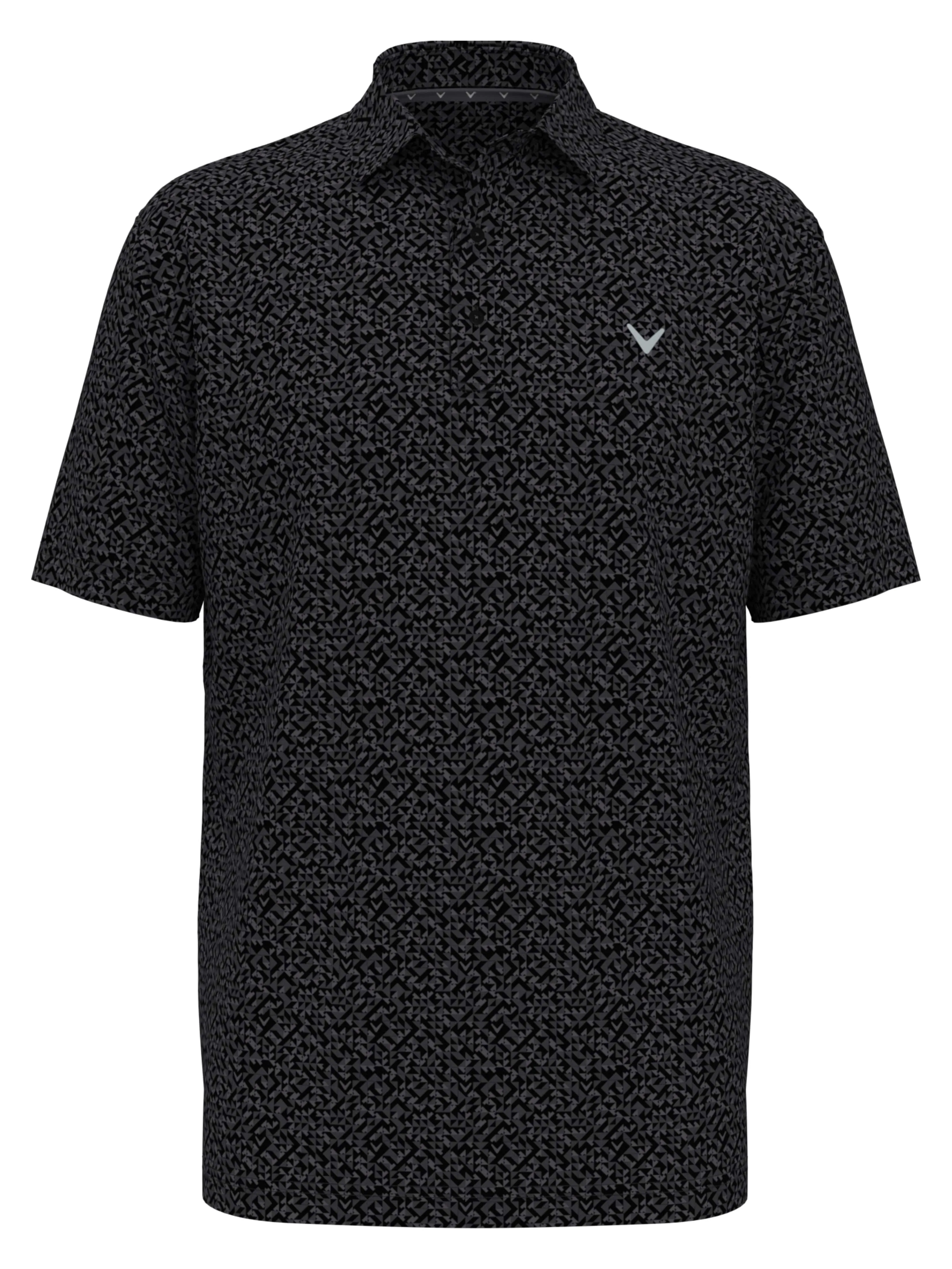 Mens Linear Chevron Print Golf Polo Callaway Apparel