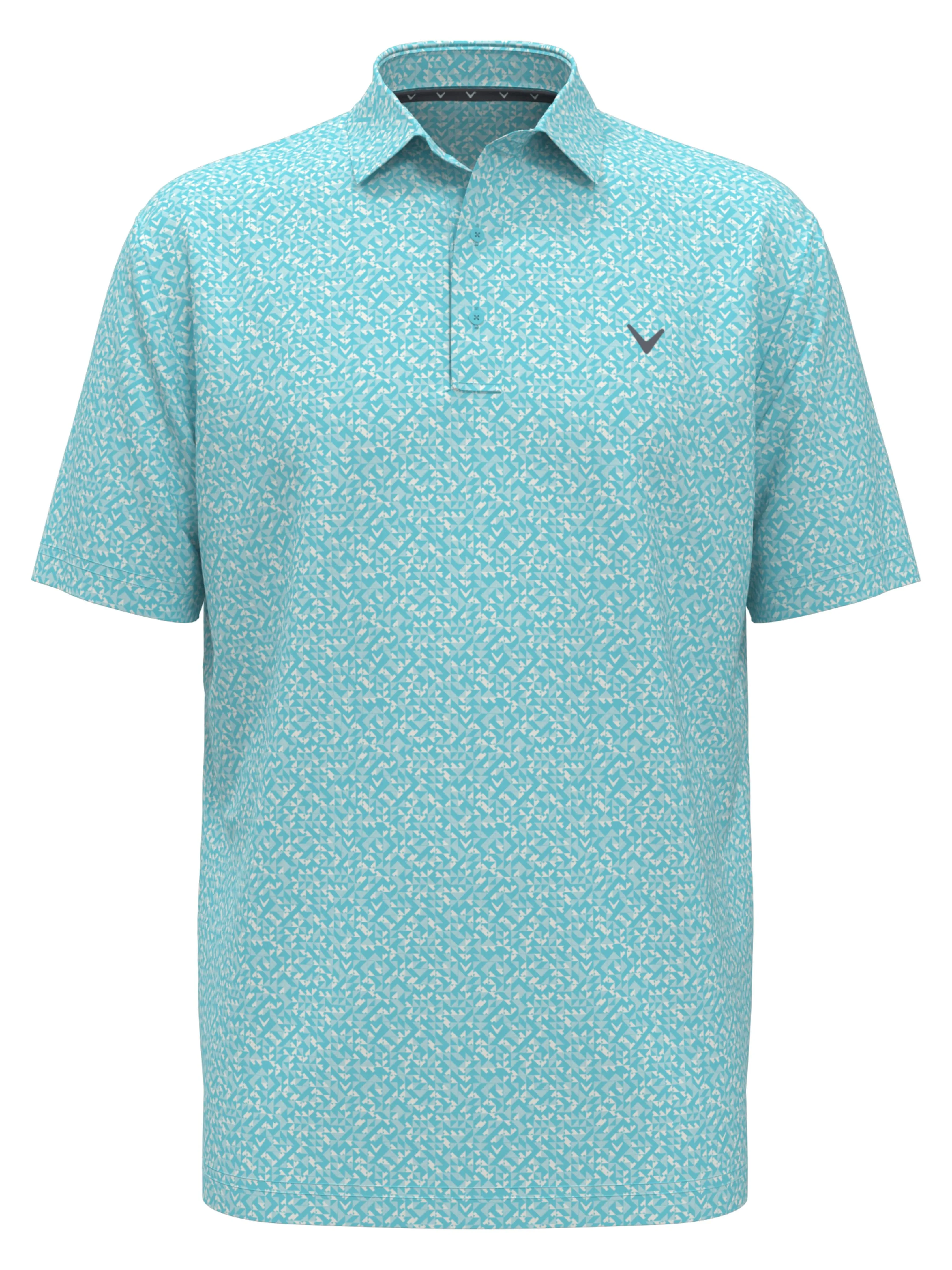 Mens Linear Chevron Print Golf Polo Callaway Apparel