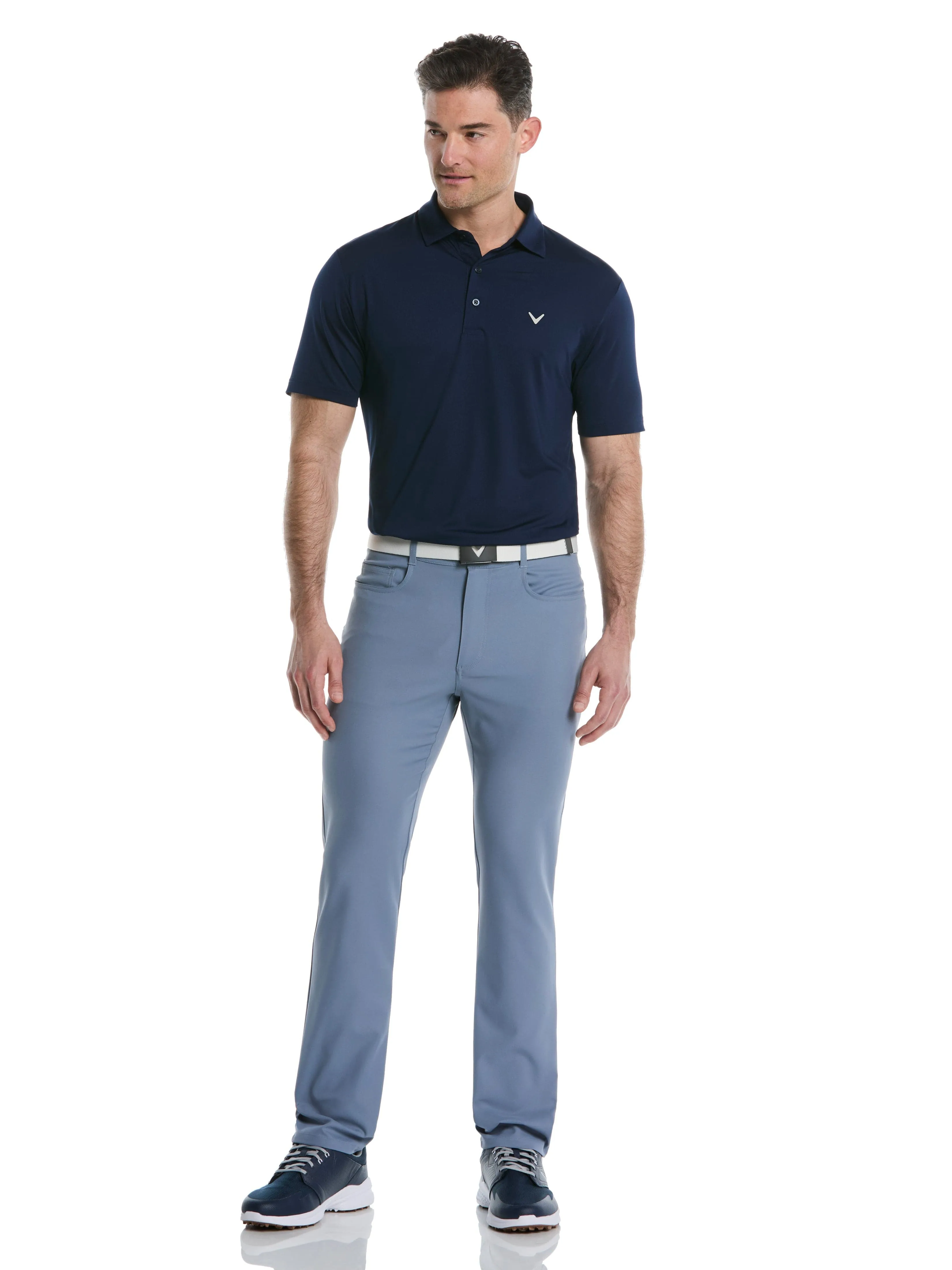 Mens Micro Hex Solid Golf Polo Callaway Apparel