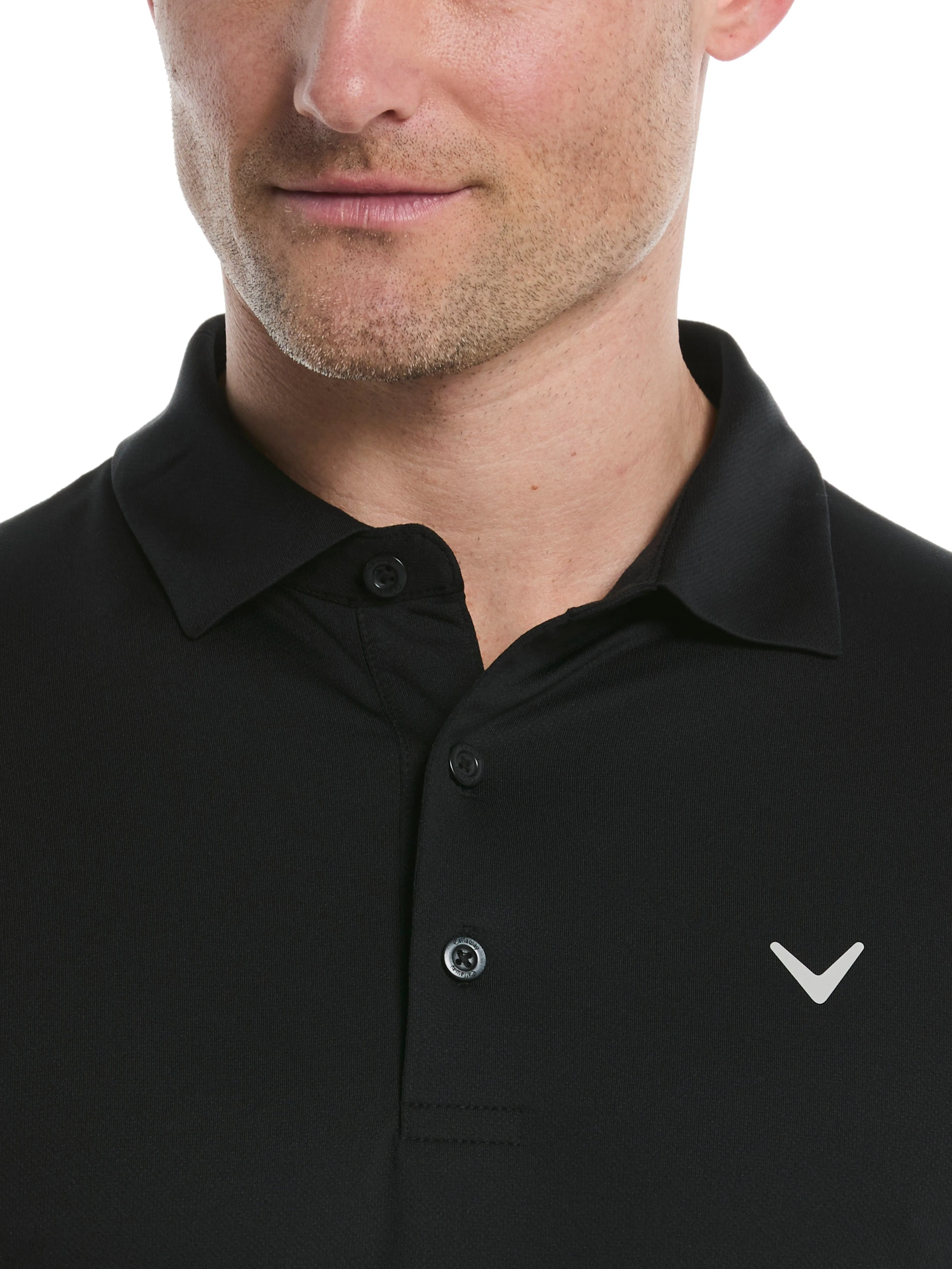 Mens Micro Hex Solid Golf Polo Callaway Apparel