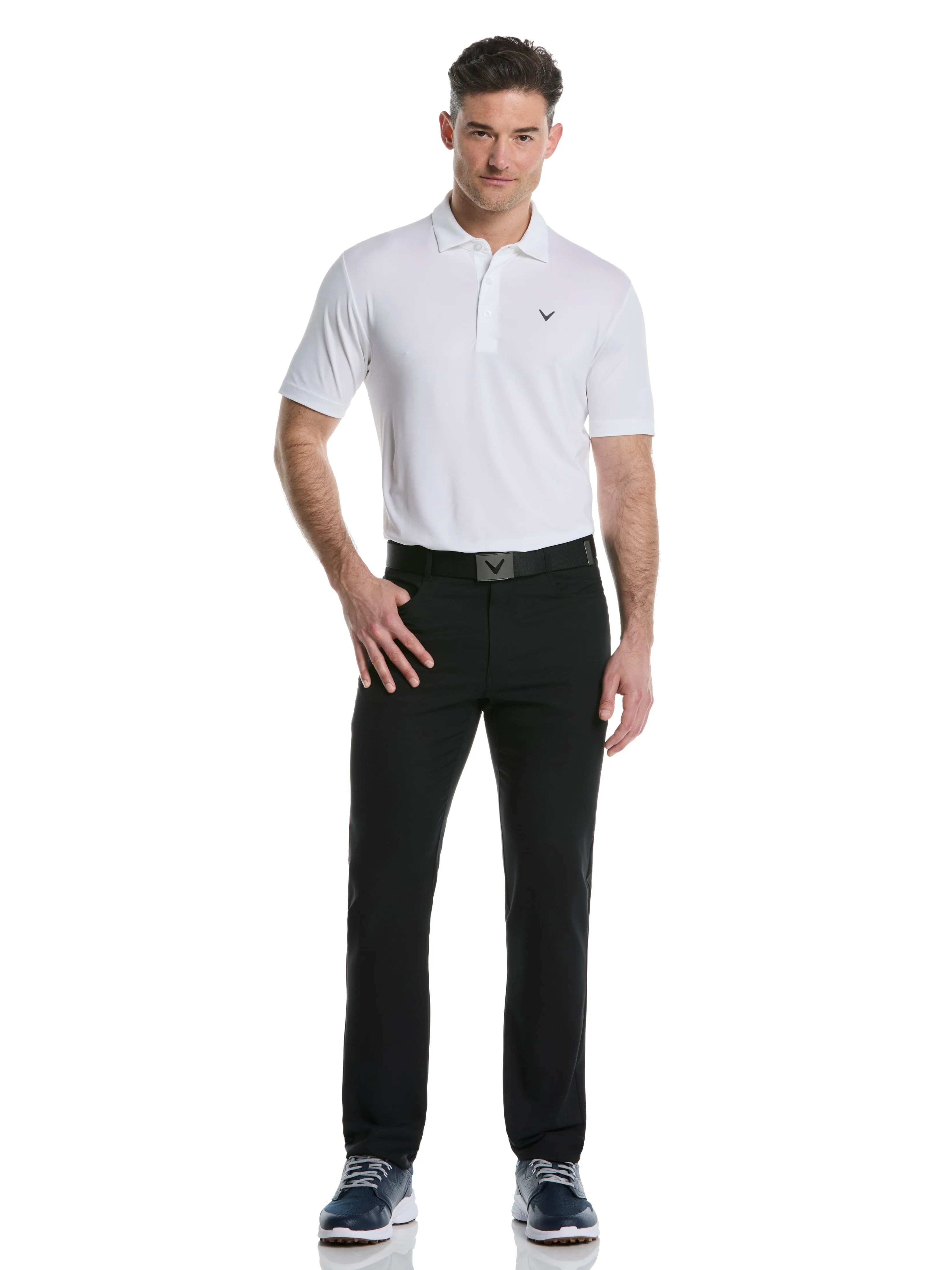 Mens Micro Hex Solid Golf Polo Callaway Apparel