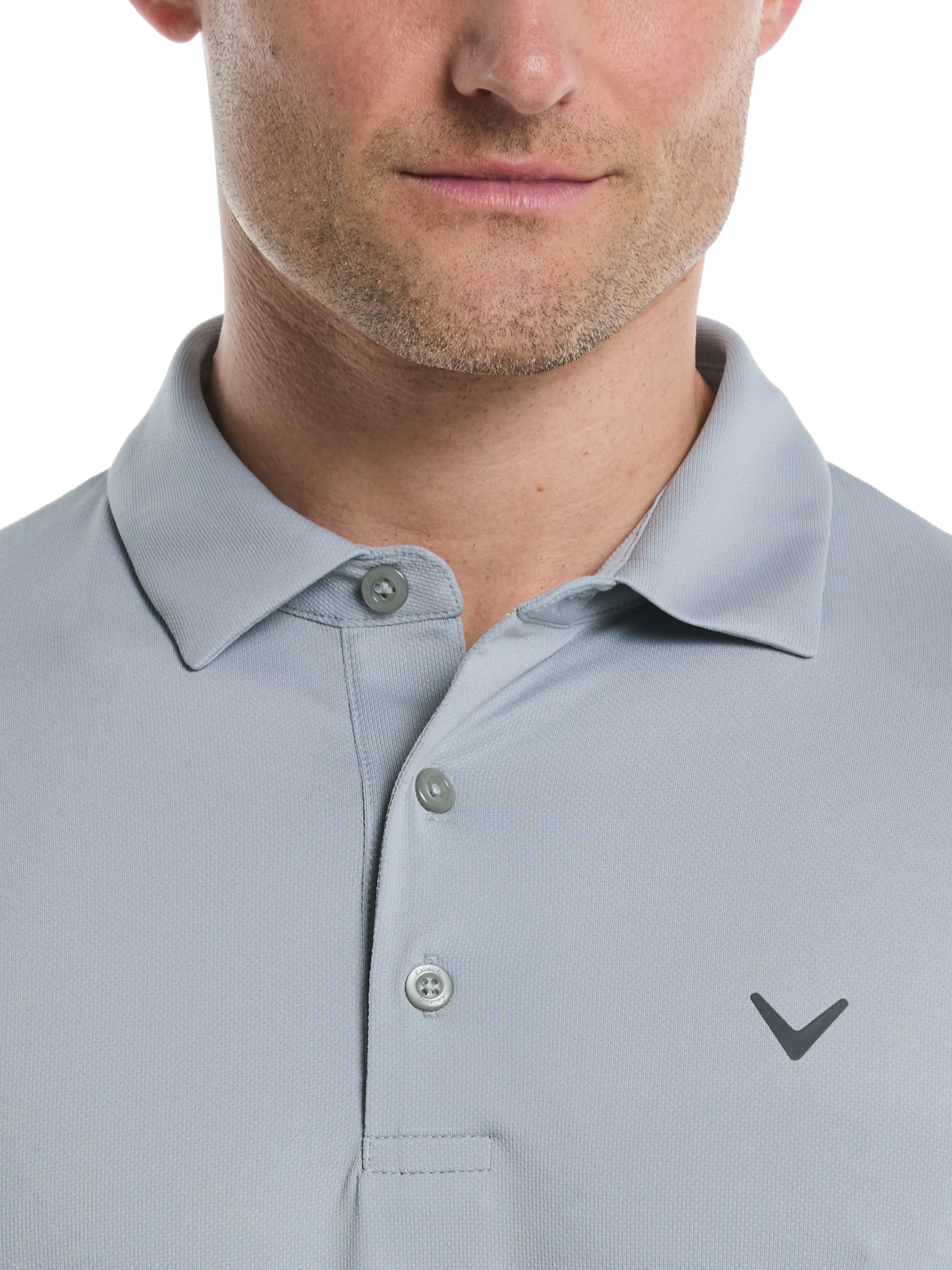 Mens Micro Hex Solid Golf Polo Callaway Apparel