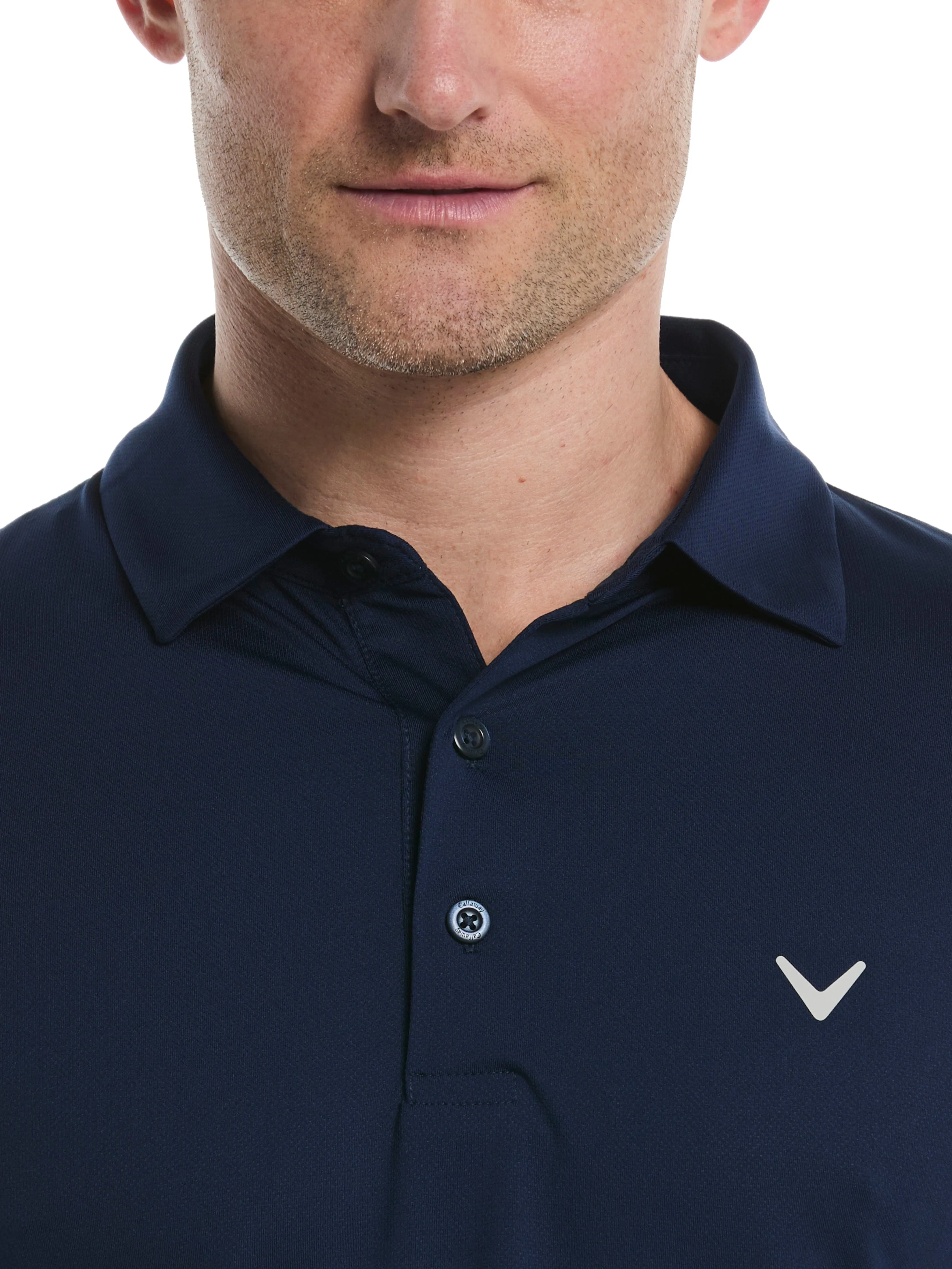 Mens Micro Hex Solid Golf Polo Callaway Apparel