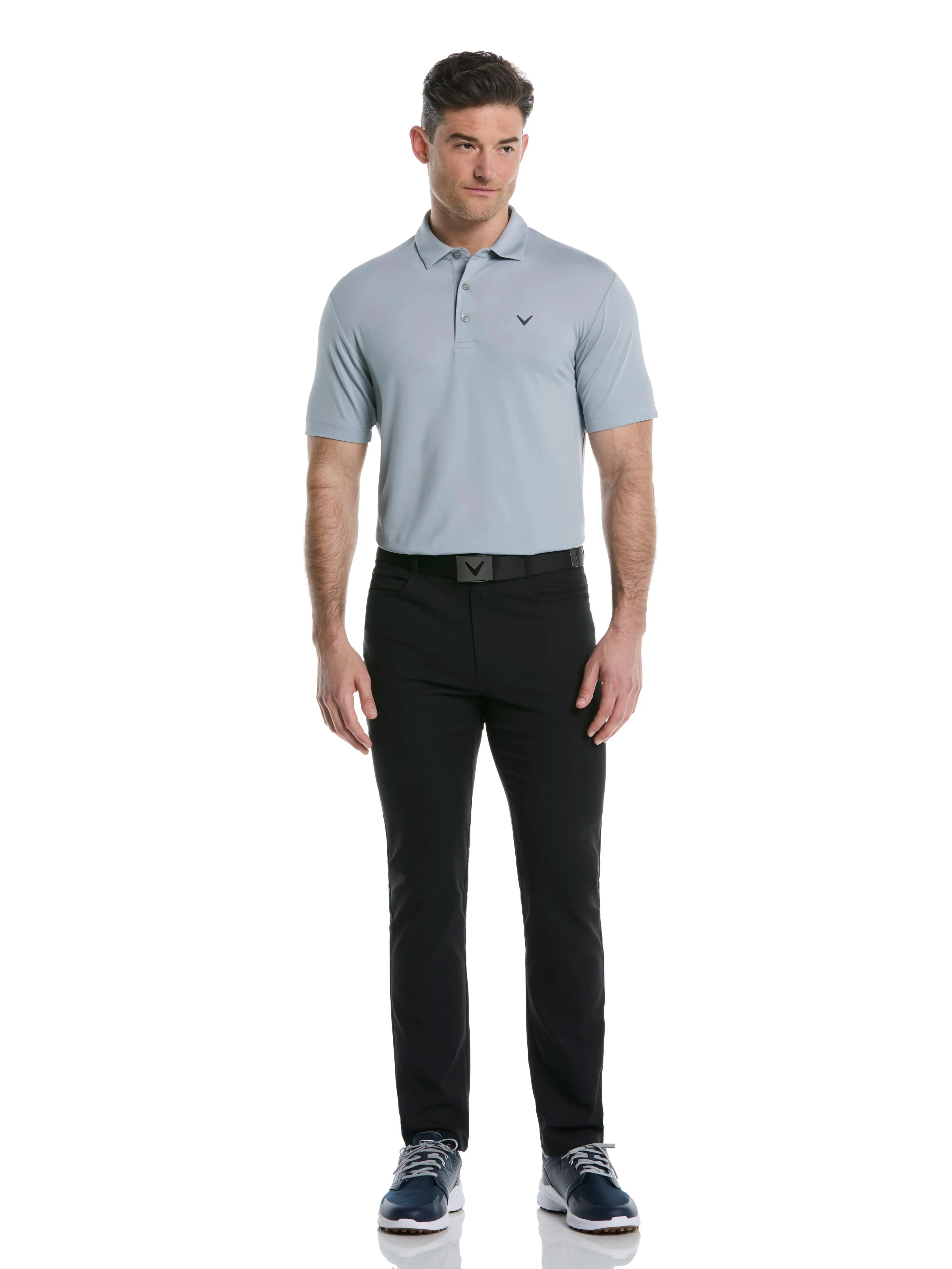 Mens Micro Hex Solid Golf Polo Callaway Apparel