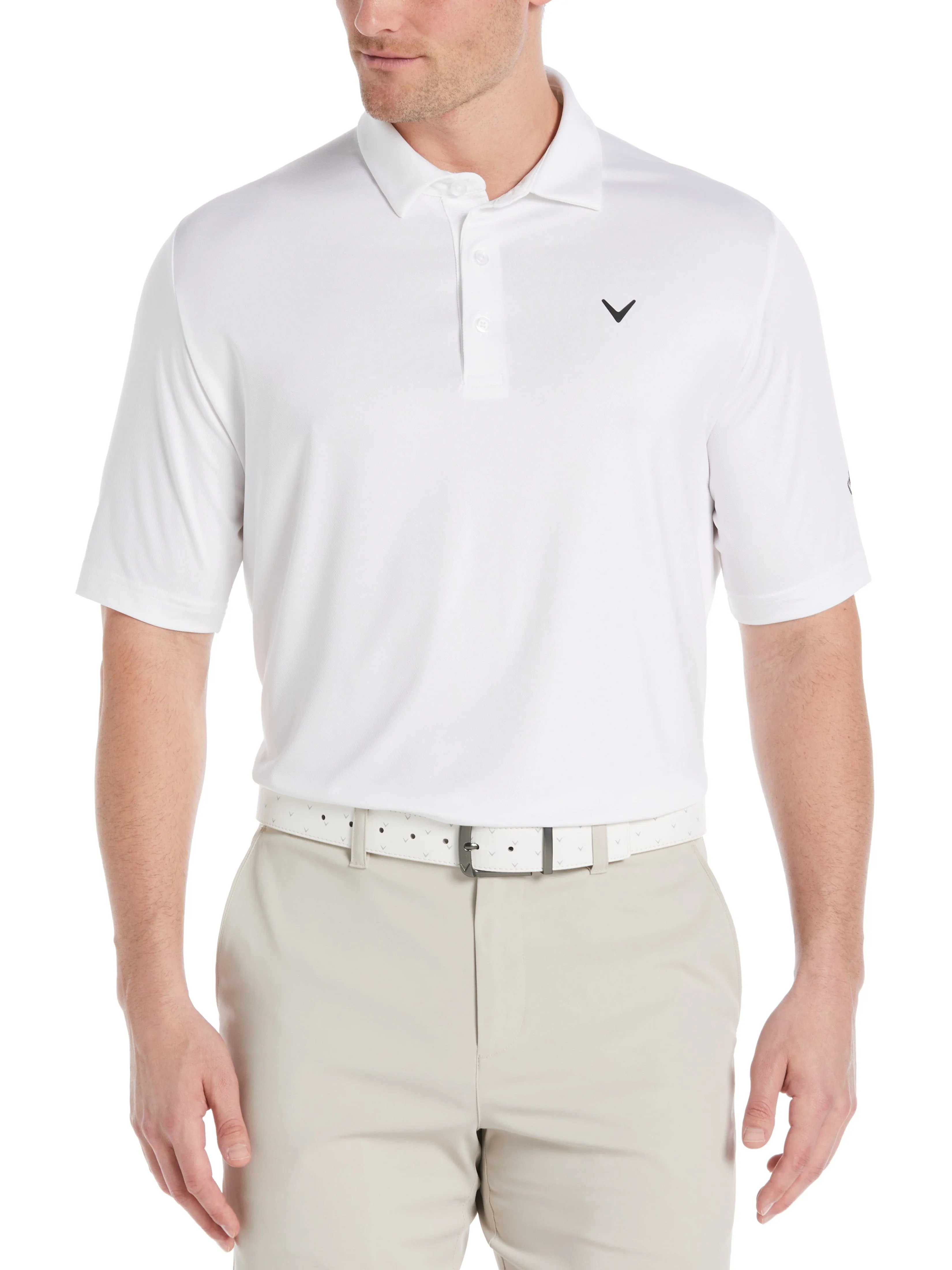 Mens Swing Tech™ Solid Golf Polo Shirt Callaway Apparel