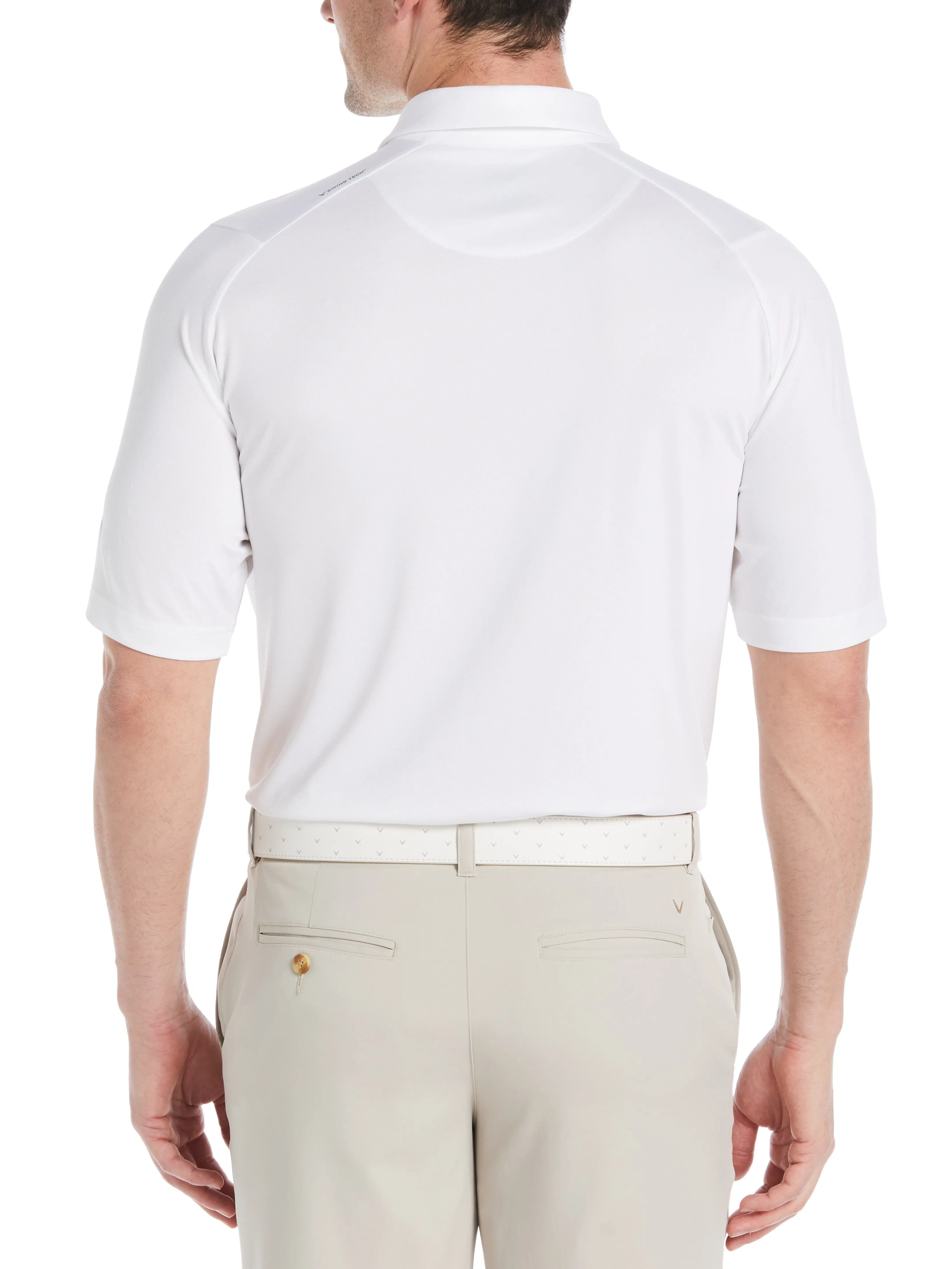 Mens Swing Tech™ Solid Golf Polo Shirt Callaway Apparel