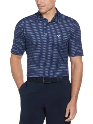 Mens Textured Chevron Geo Polo Callaway Apparel