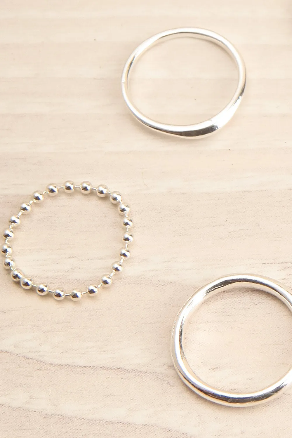 Mosgiel Silver | Set of 7 Stackable Minimalist Rings