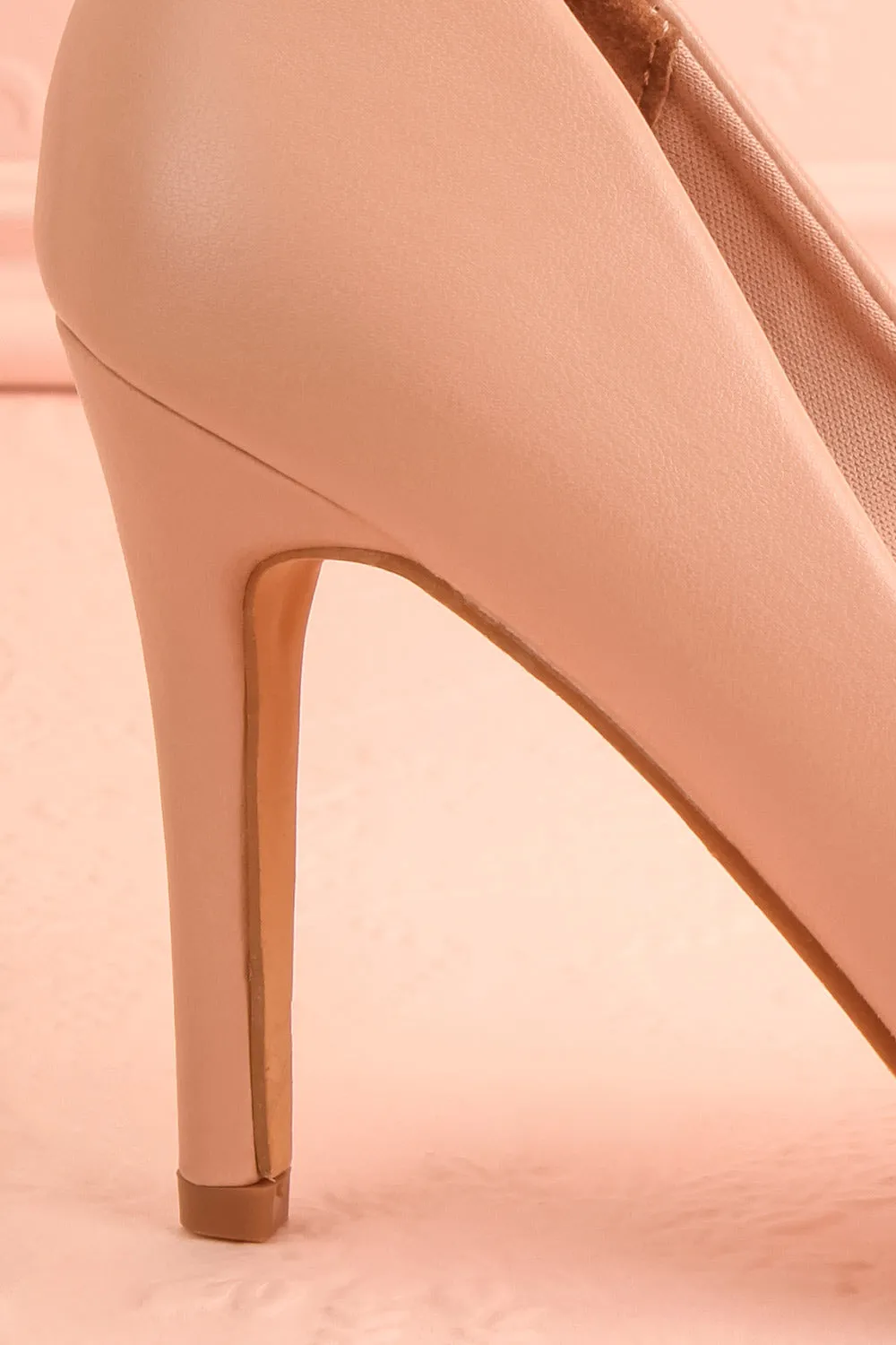 Mounai Beige | Pointed Toe Heels