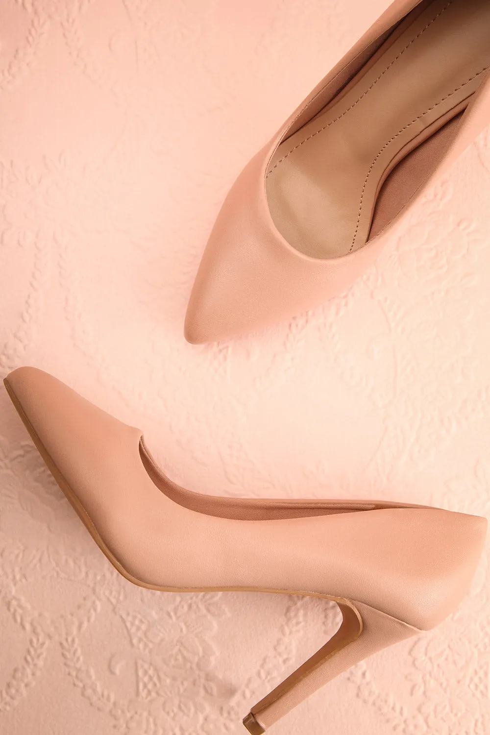Mounai Beige | Pointed Toe Heels