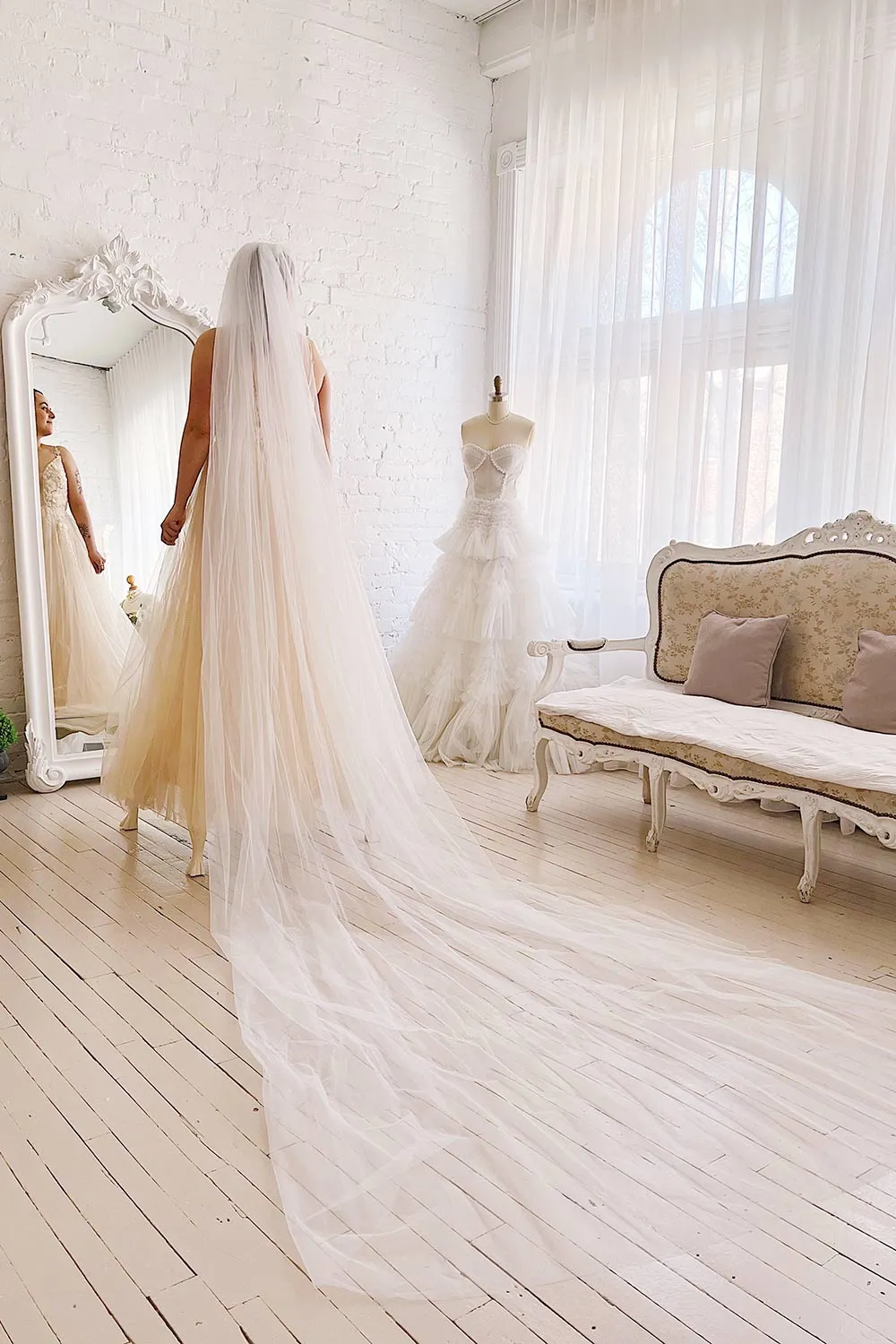 Naima Ivory | Layered Bridal Veil