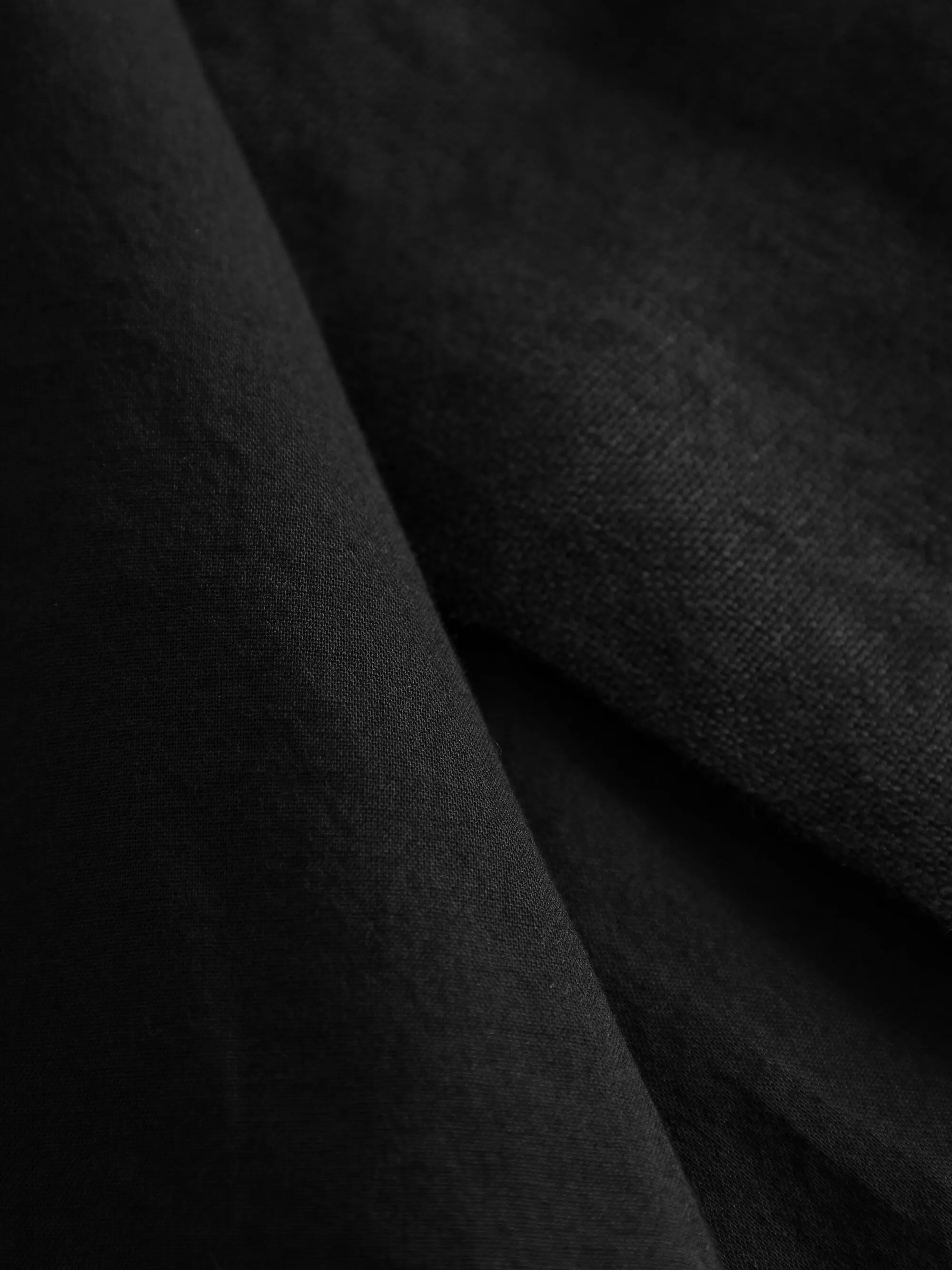 Natural linen wrap skirt - Black Jet Knowledge Cotton
