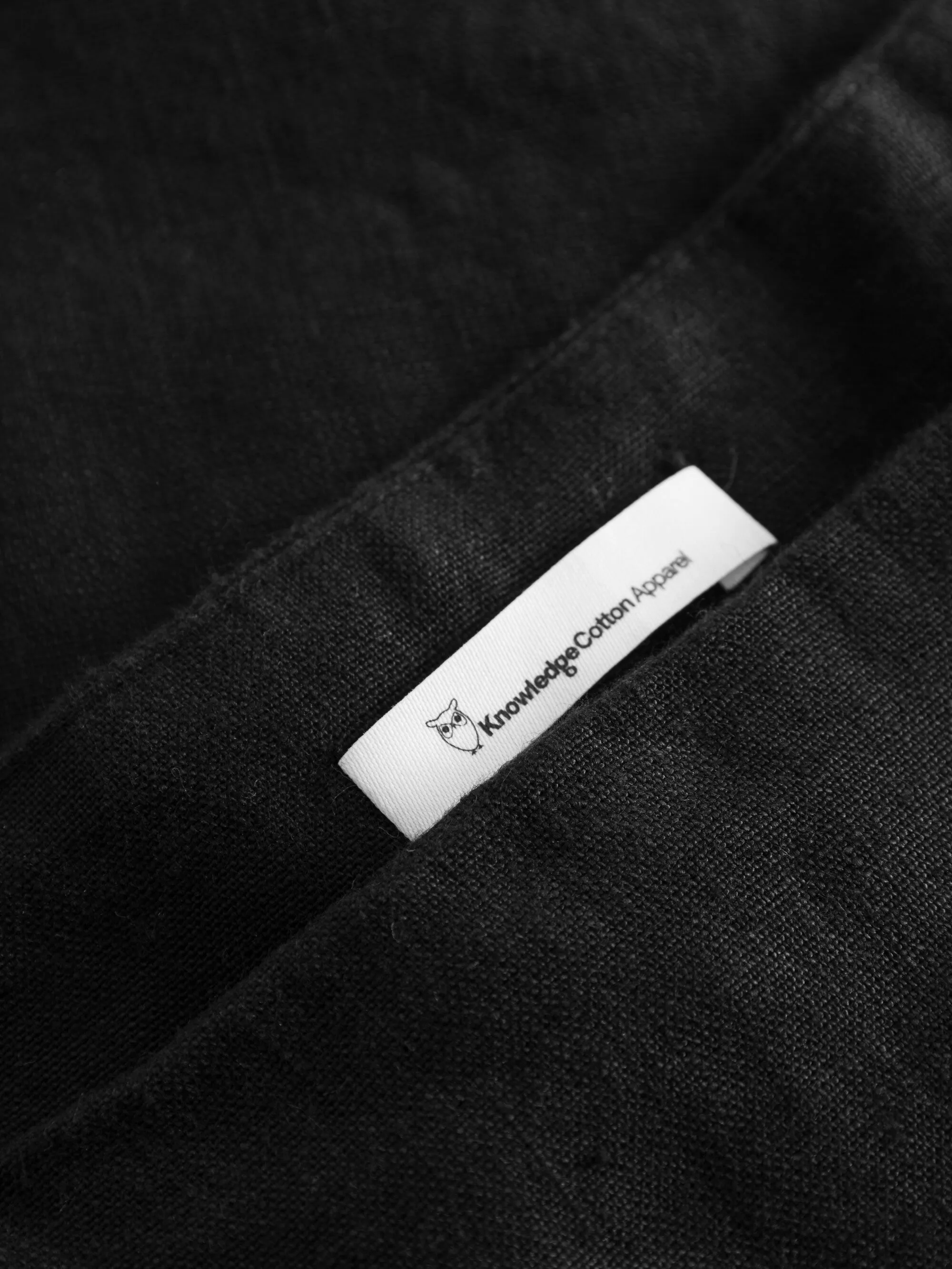 Natural linen wrap skirt - Black Jet Knowledge Cotton