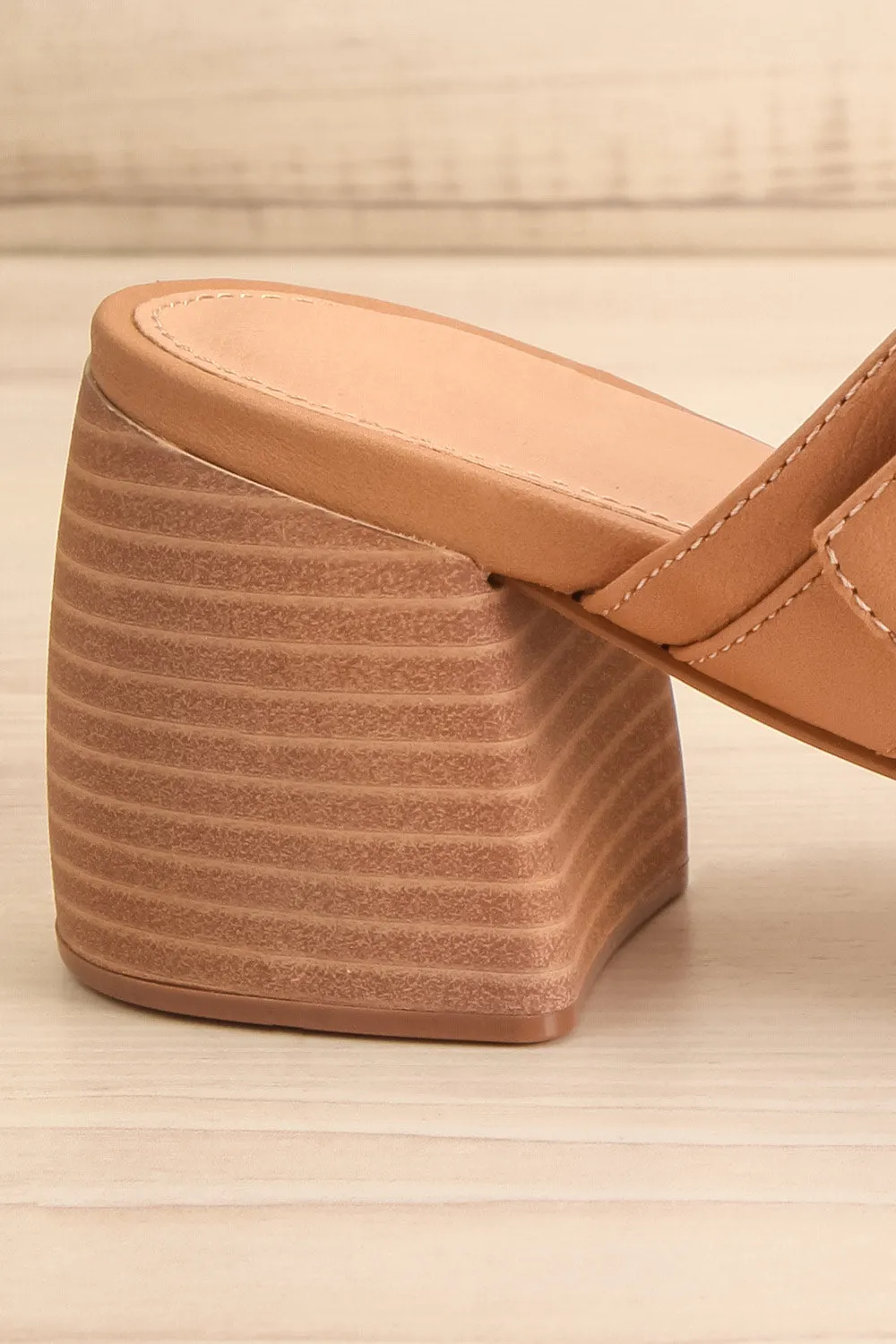 Nichola | Brown Heeled Sandals