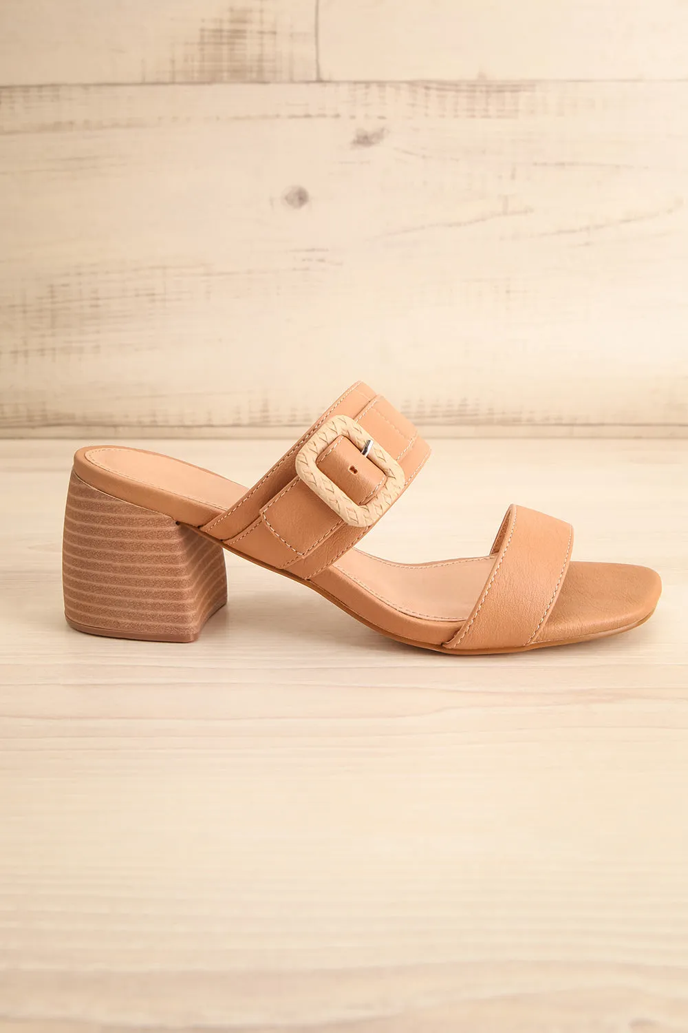 Nichola | Brown Heeled Sandals