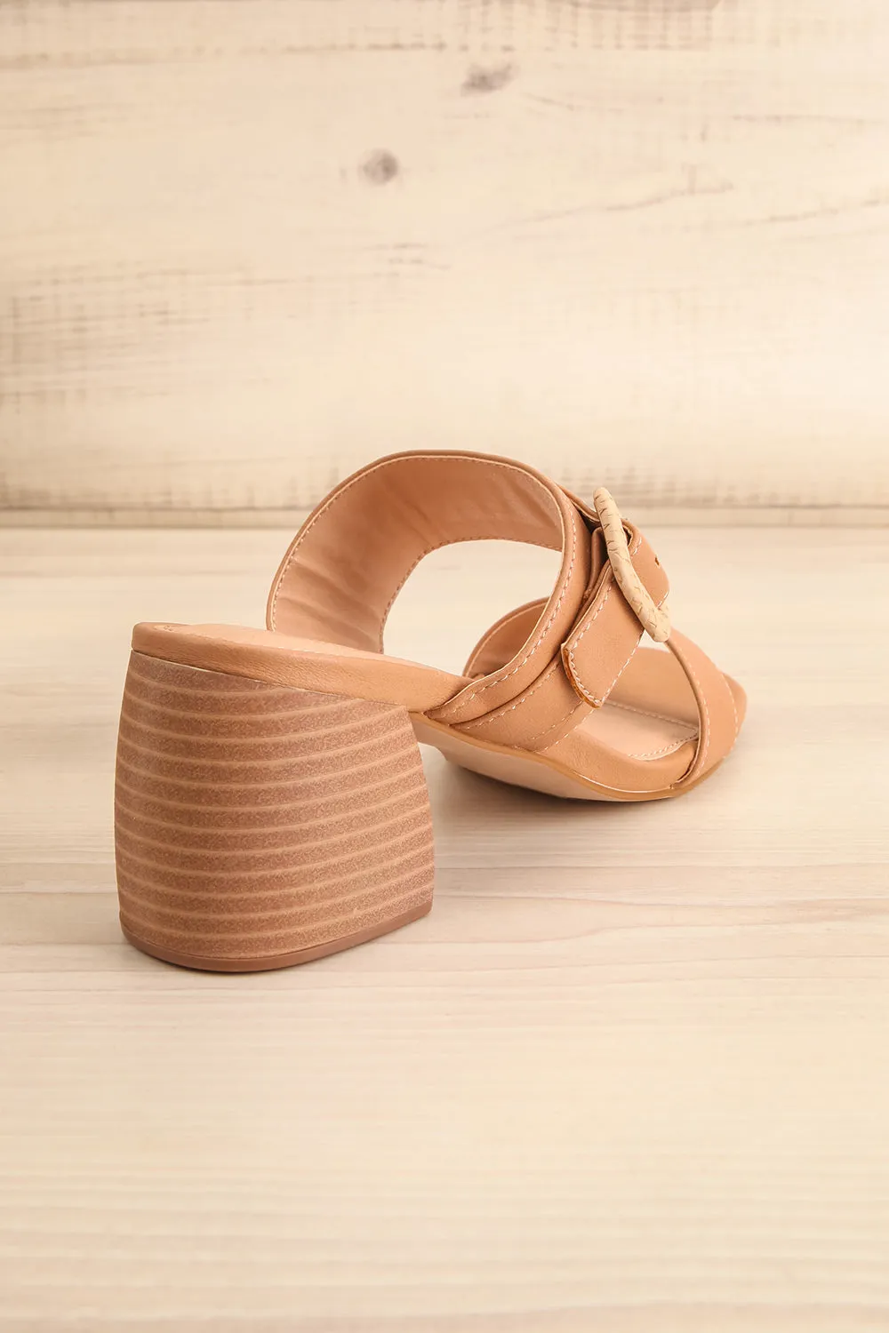 Nichola | Brown Heeled Sandals