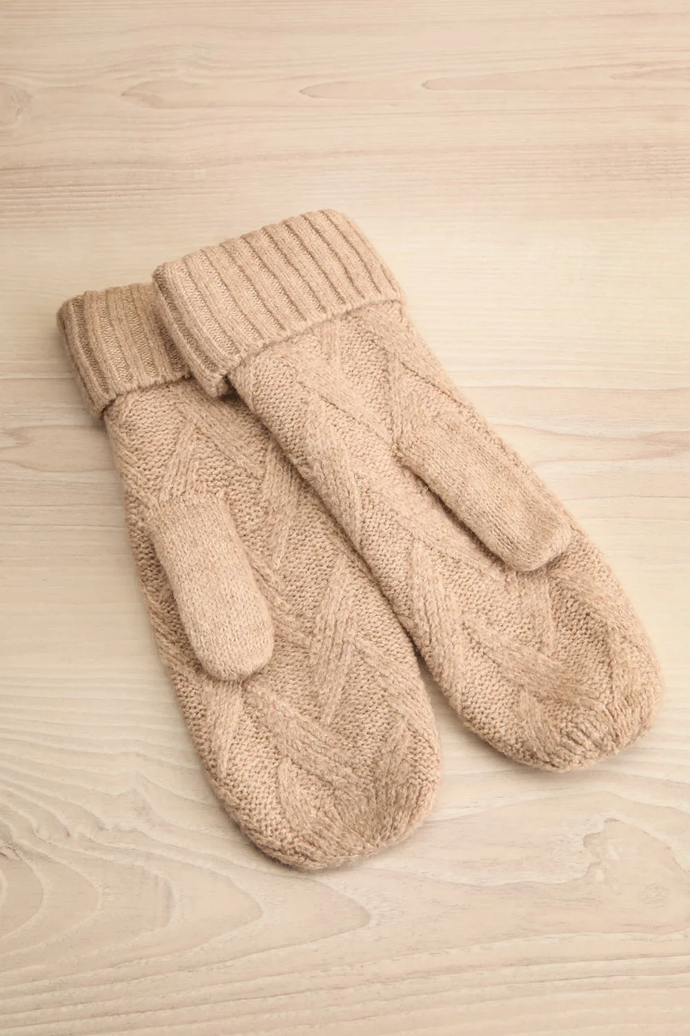 Novgorod Taupe | Knit Mittens