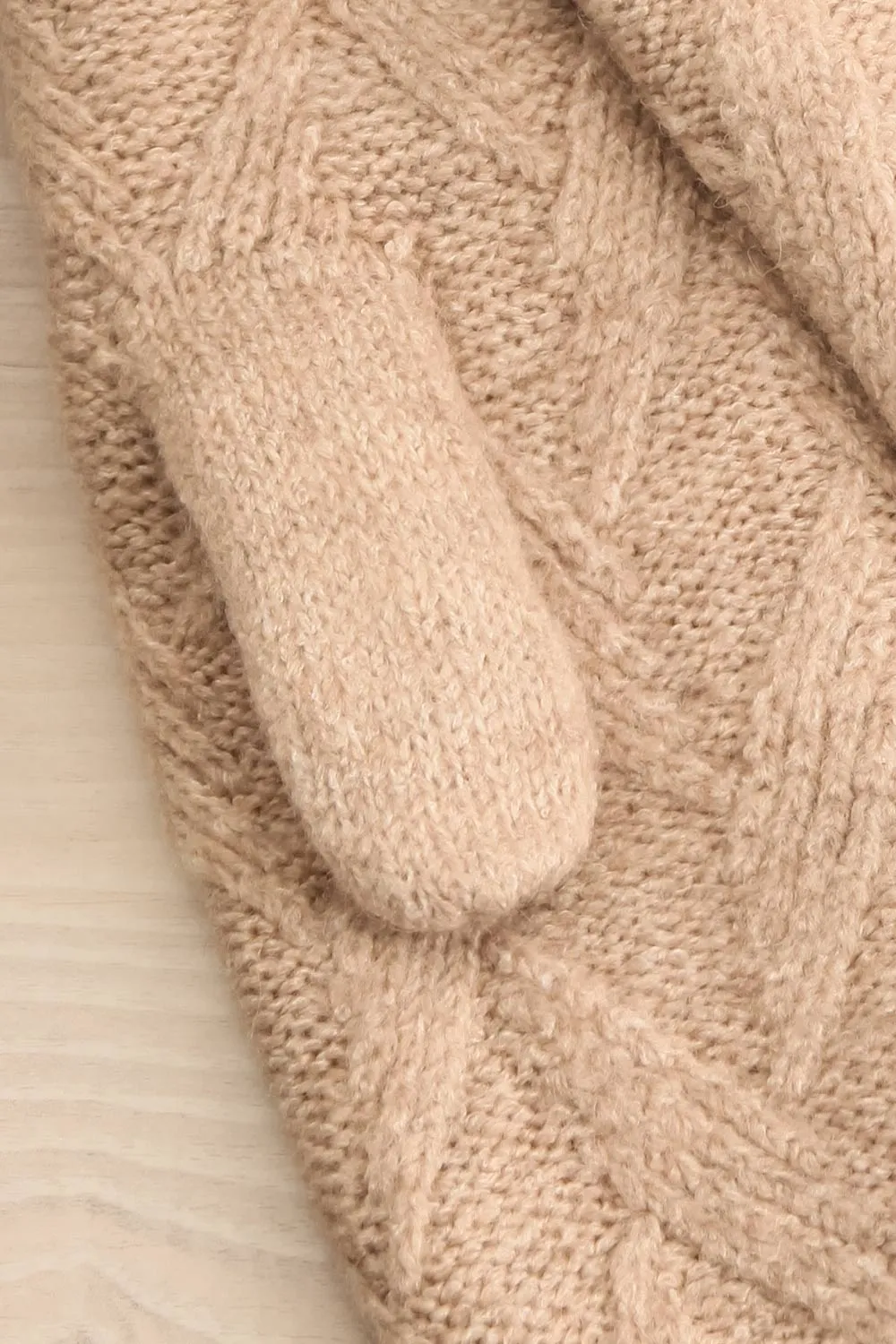Novgorod Taupe | Knit Mittens