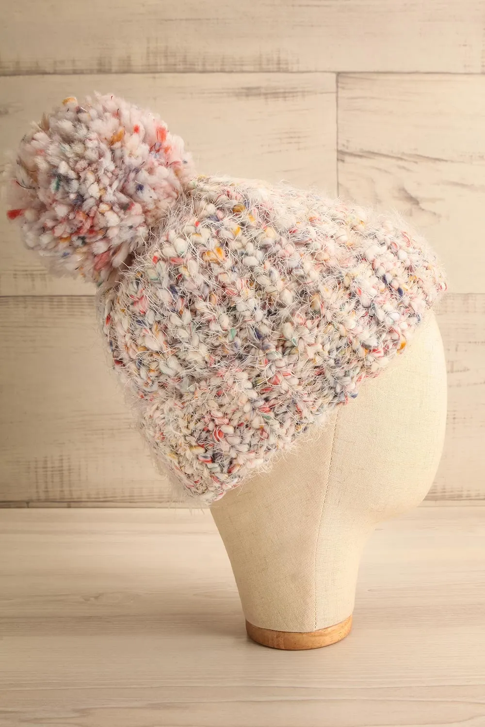 Nukus | Colourful Knit Tuque w/ Pompom