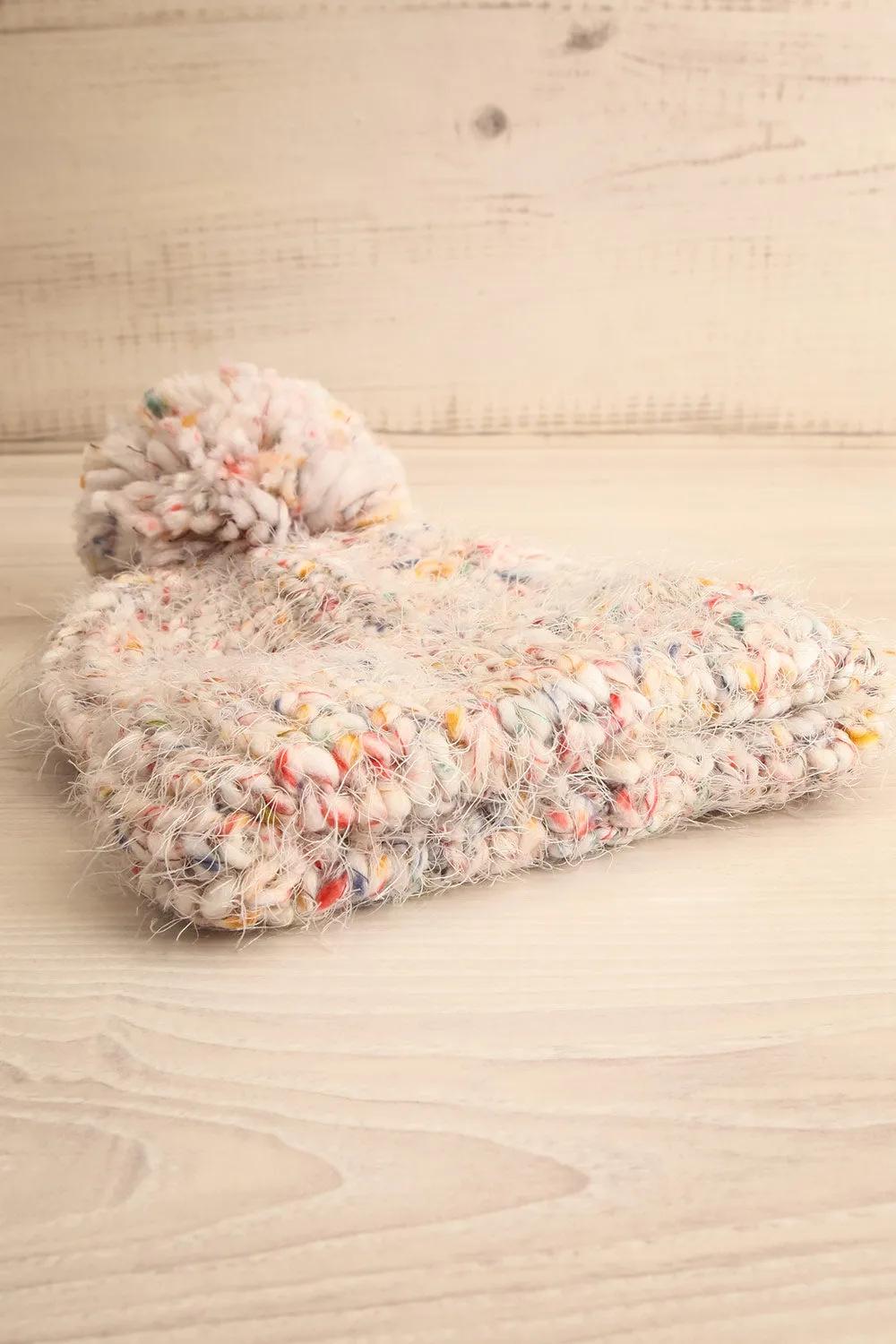 Nukus | Colourful Knit Tuque w/ Pompom