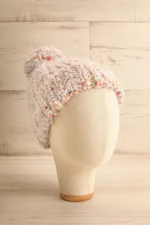 Nukus | Colourful Knit Tuque w/ Pompom