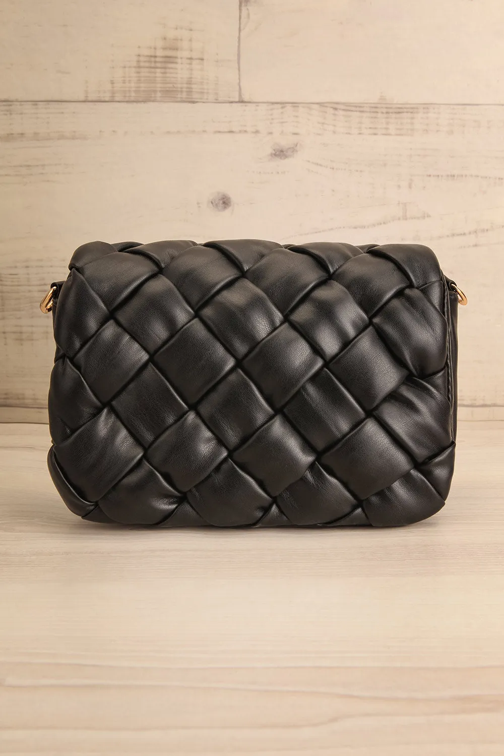 Orense | Black Woven Crossbody Bag