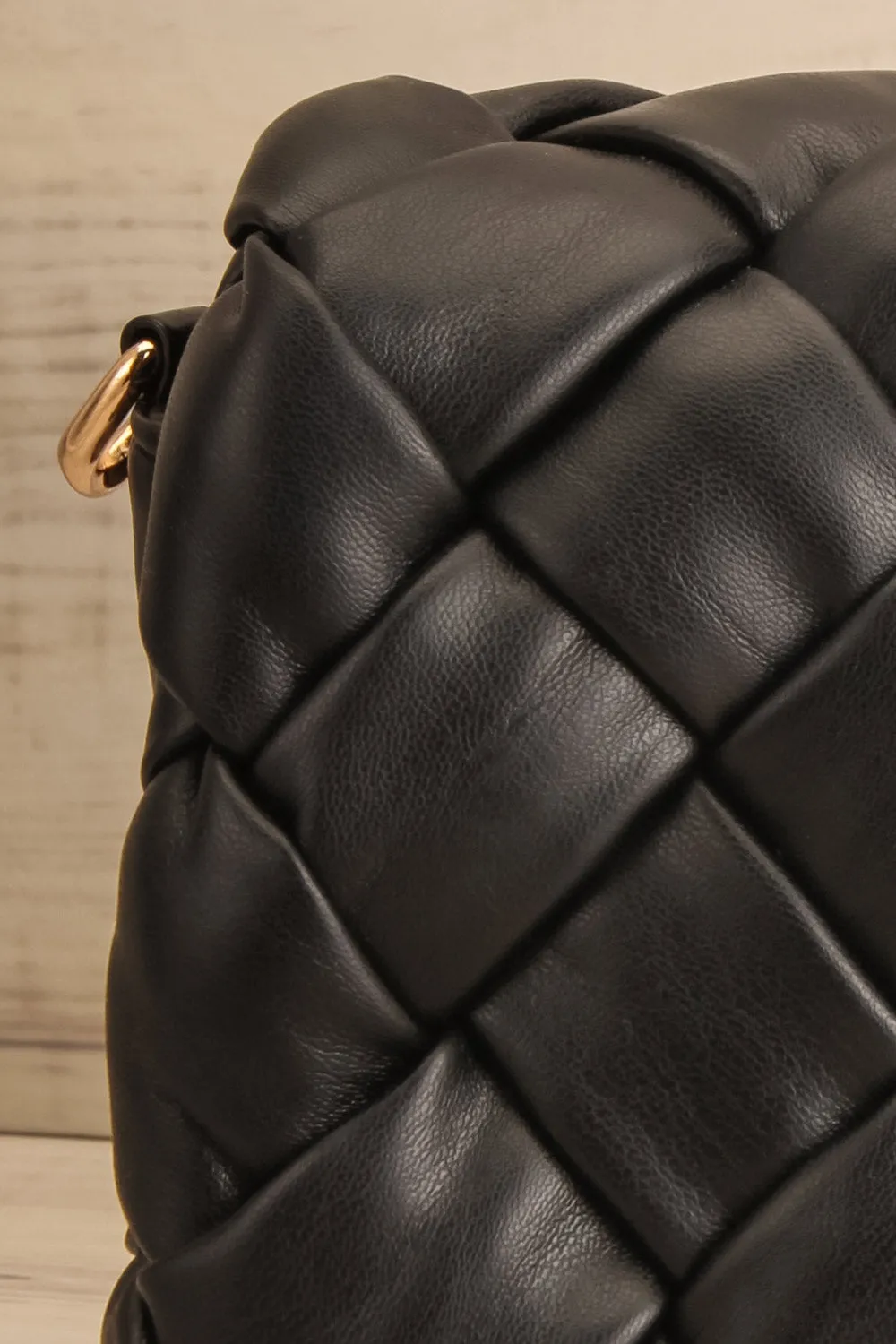 Orense | Black Woven Crossbody Bag