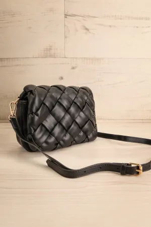 Orense | Black Woven Crossbody Bag
