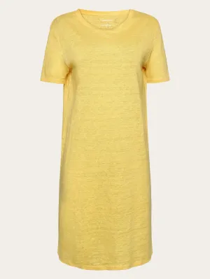 Organic Linen T-Shirt Dress GOTS/Vegan - Yarrow Knowledge Cotton