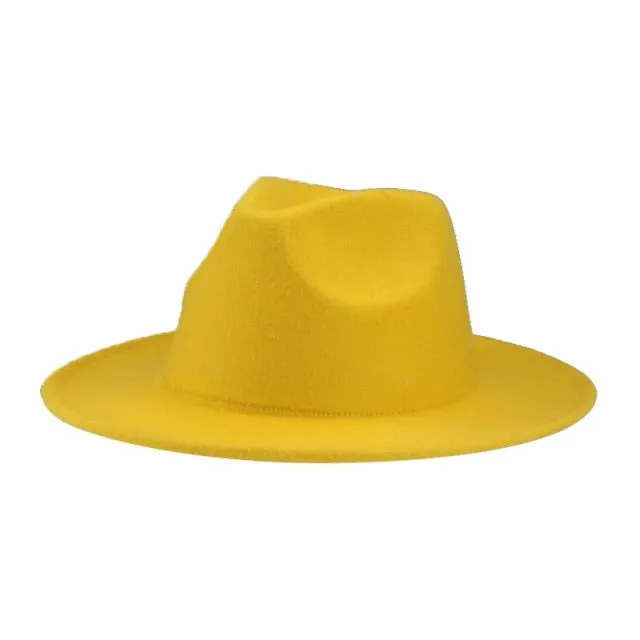Panama Solid Fedora Hat Anna Kay Co
