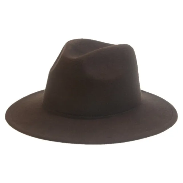 Panama Solid Fedora Hat Anna Kay Co