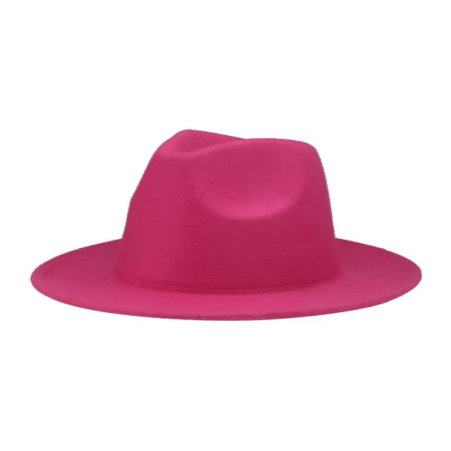 Panama Solid Fedora Hat Anna Kay Co