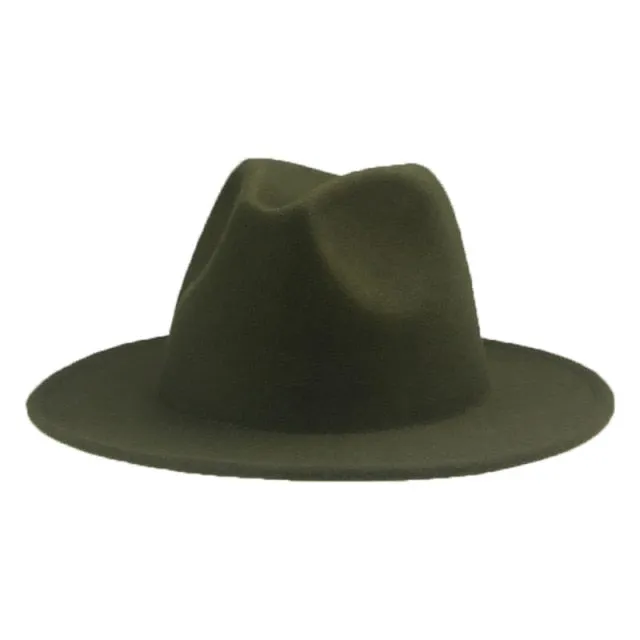 Panama Solid Fedora Hat Anna Kay Co