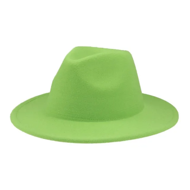 Panama Solid Fedora Hat Anna Kay Co