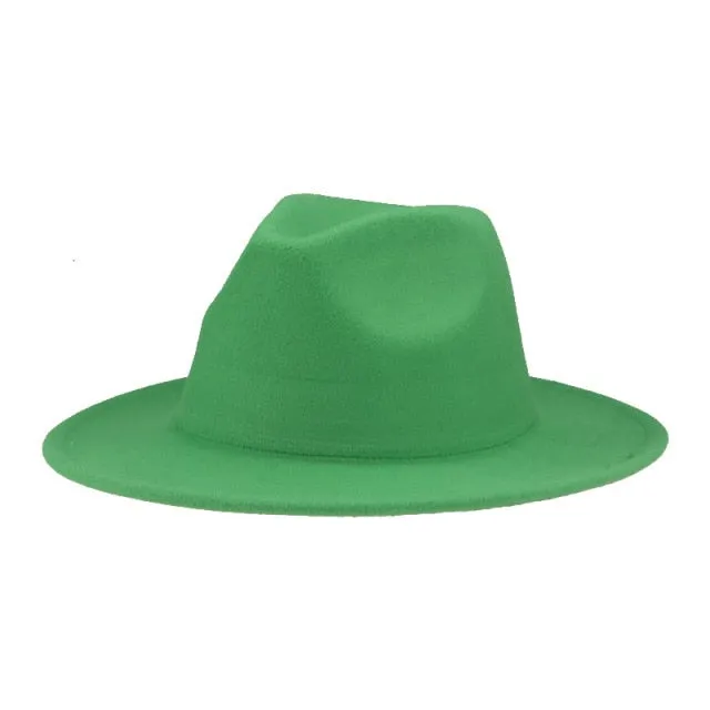 Panama Solid Fedora Hat Anna Kay Co