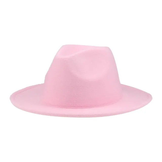 Panama Solid Fedora Hat Anna Kay Co