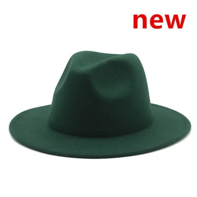 Panama Solid Fedora Hat Anna Kay Co