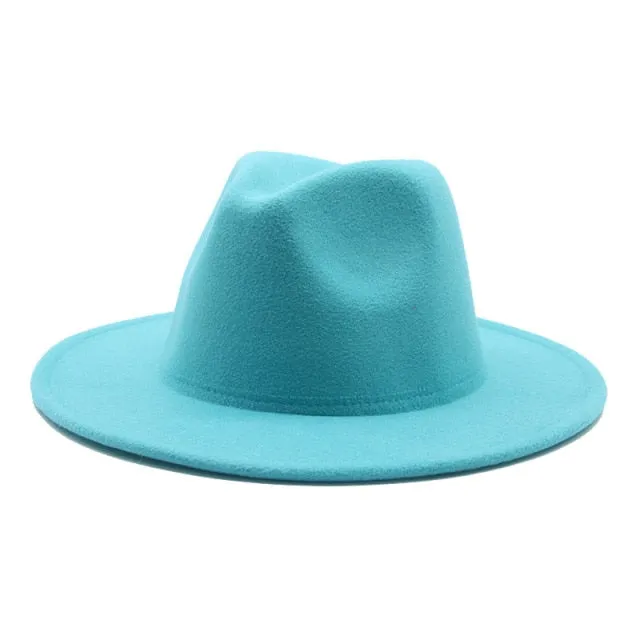 Panama Solid Fedora Hat Anna Kay Co