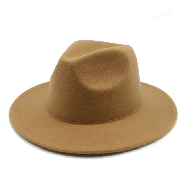 Panama Solid Fedora Hat Anna Kay Co