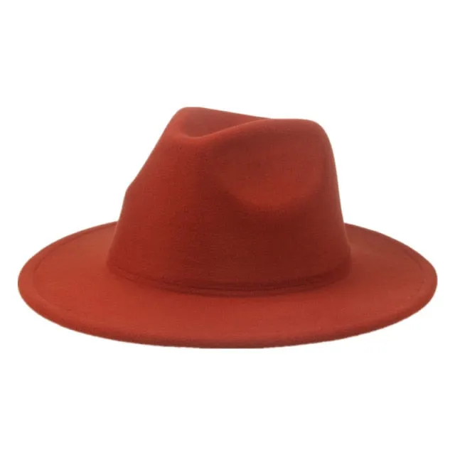 Panama Solid Fedora Hat Anna Kay Co