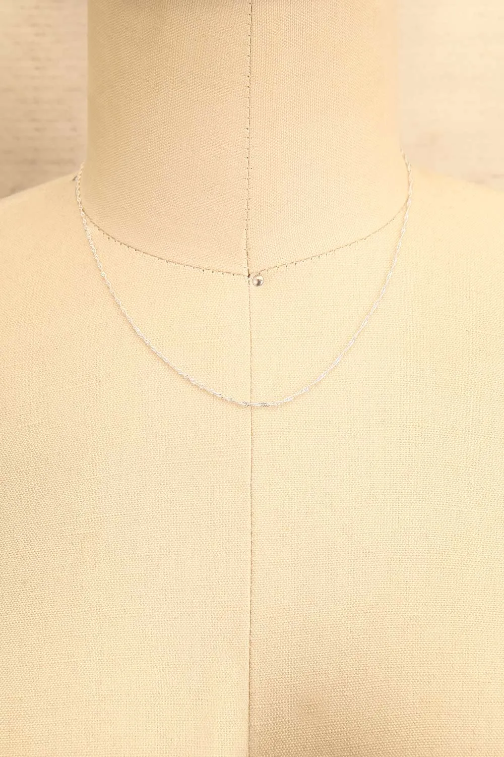 Perry | Silver Plated Flat Twist Chain