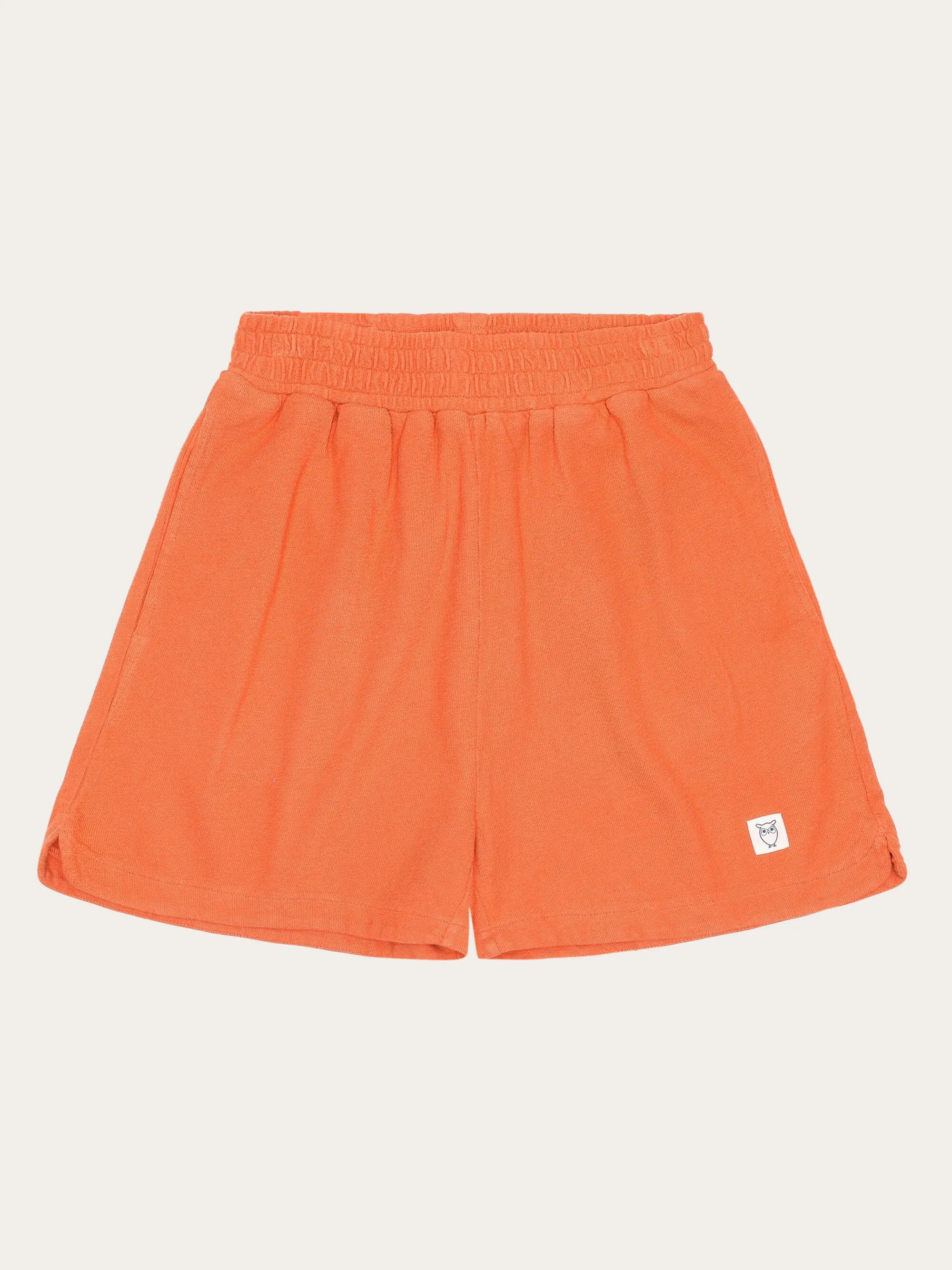 POSEY elastic waist boucl shorts - GOTS/Vegan - Langoustino Knowledge Cotton