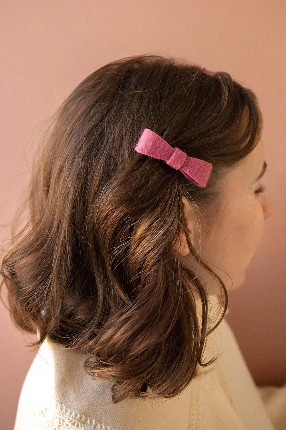 Puriminimosa Mauve | Mini Bow Hair Clips