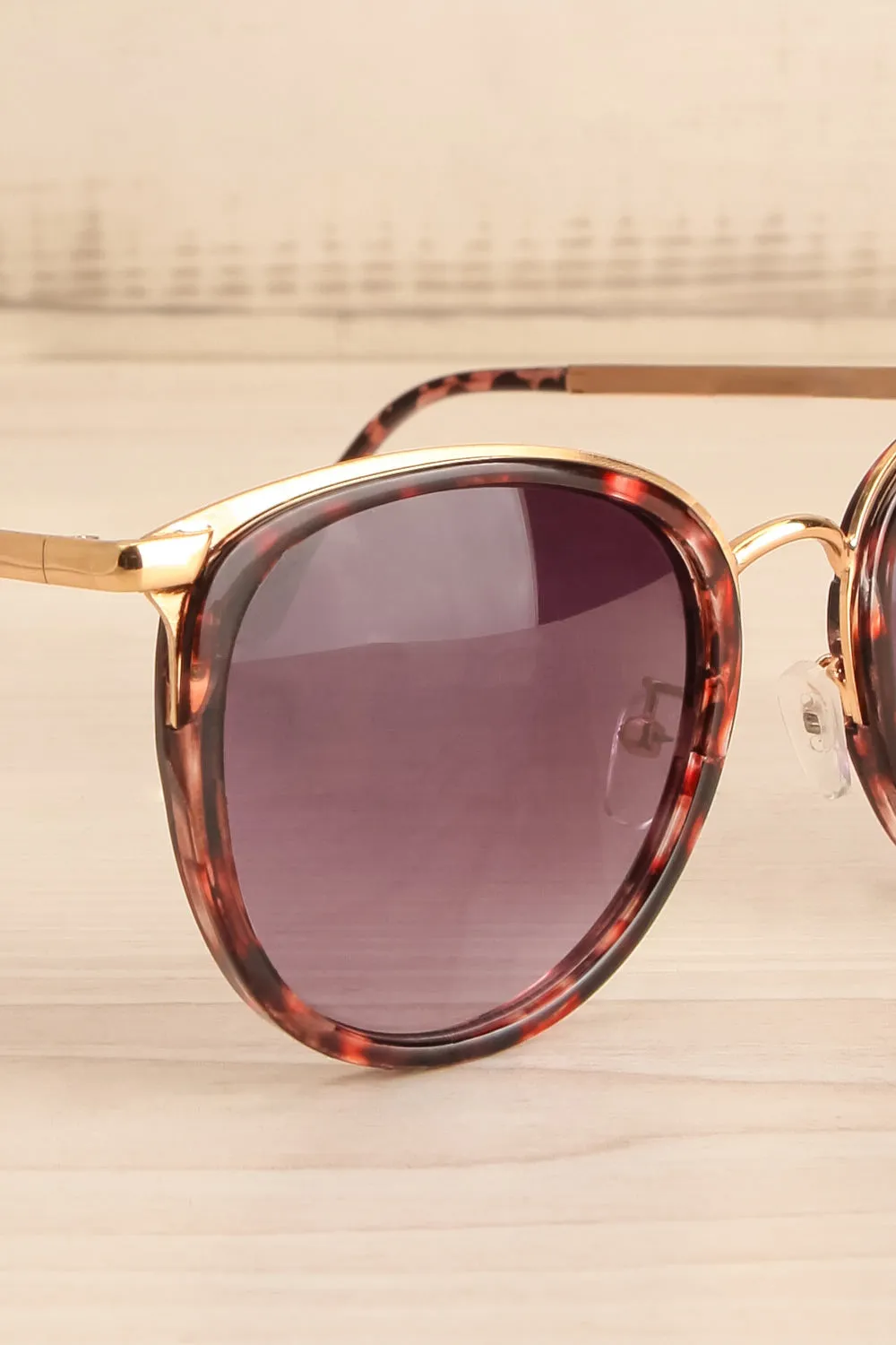Rajah | Tortoiseshell Sunglasses w/ Gold Accents